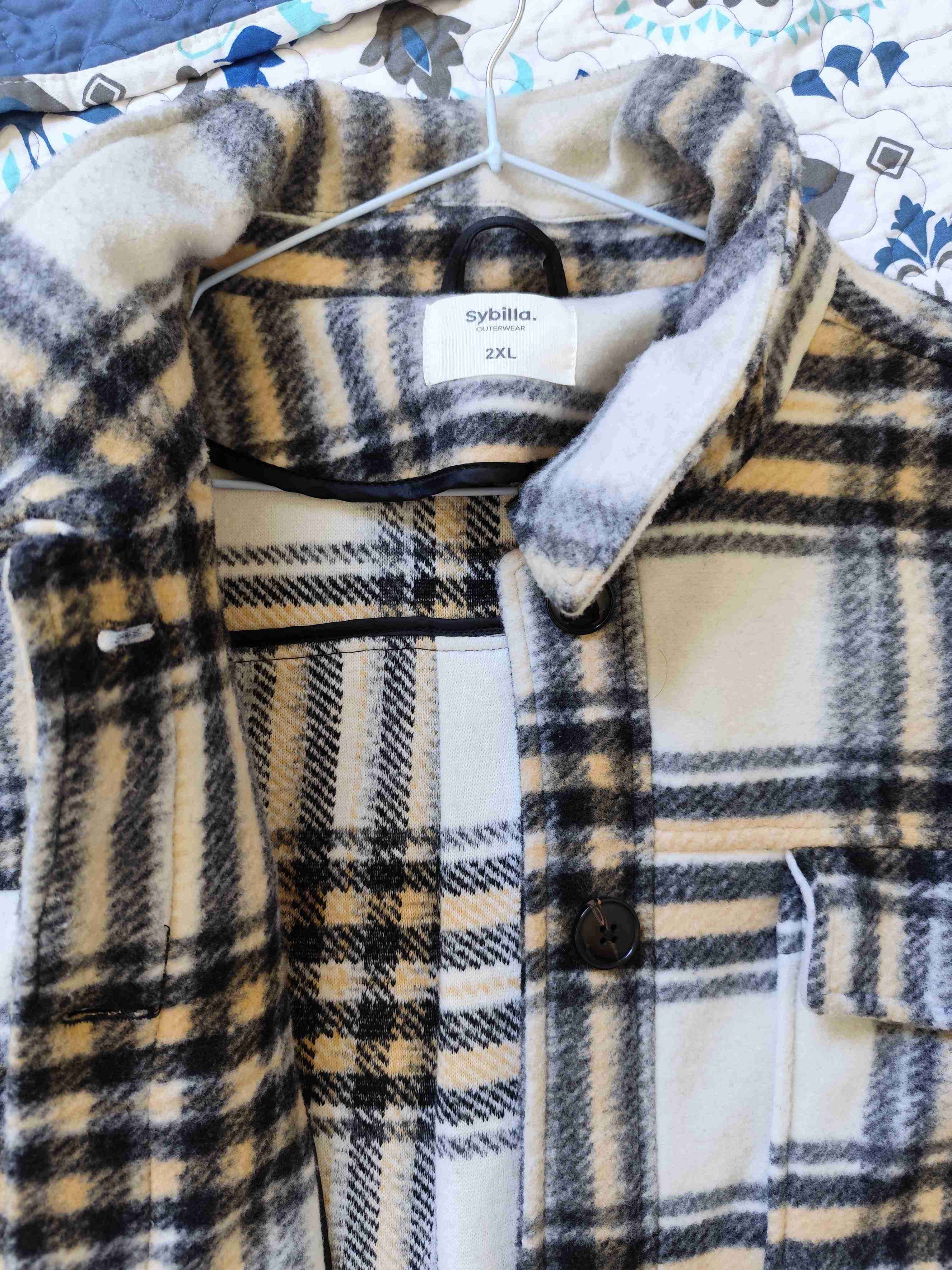 Abrigo de franela a cuadros - miniatura 3