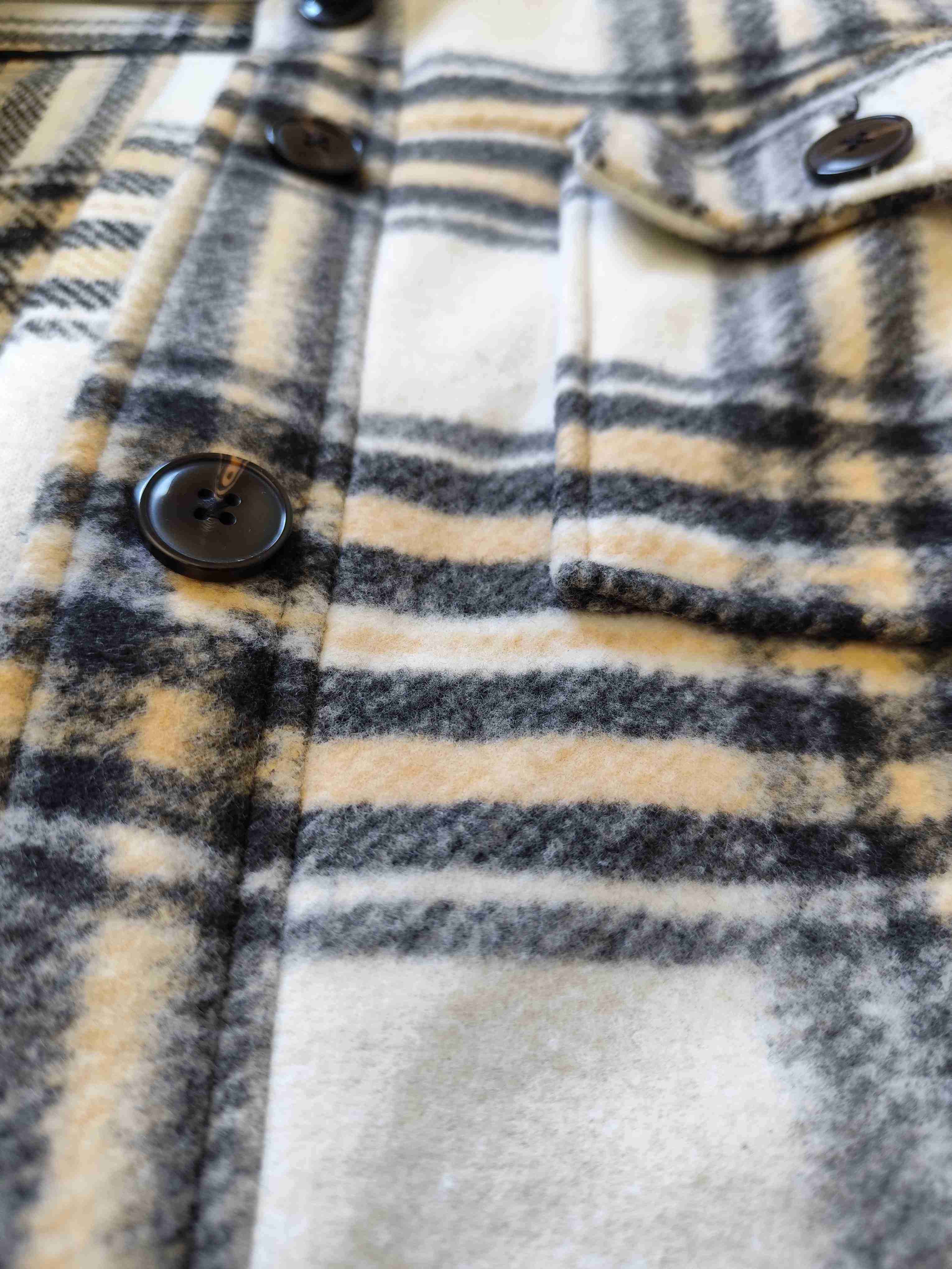 Abrigo de franela a cuadros - miniatura 4