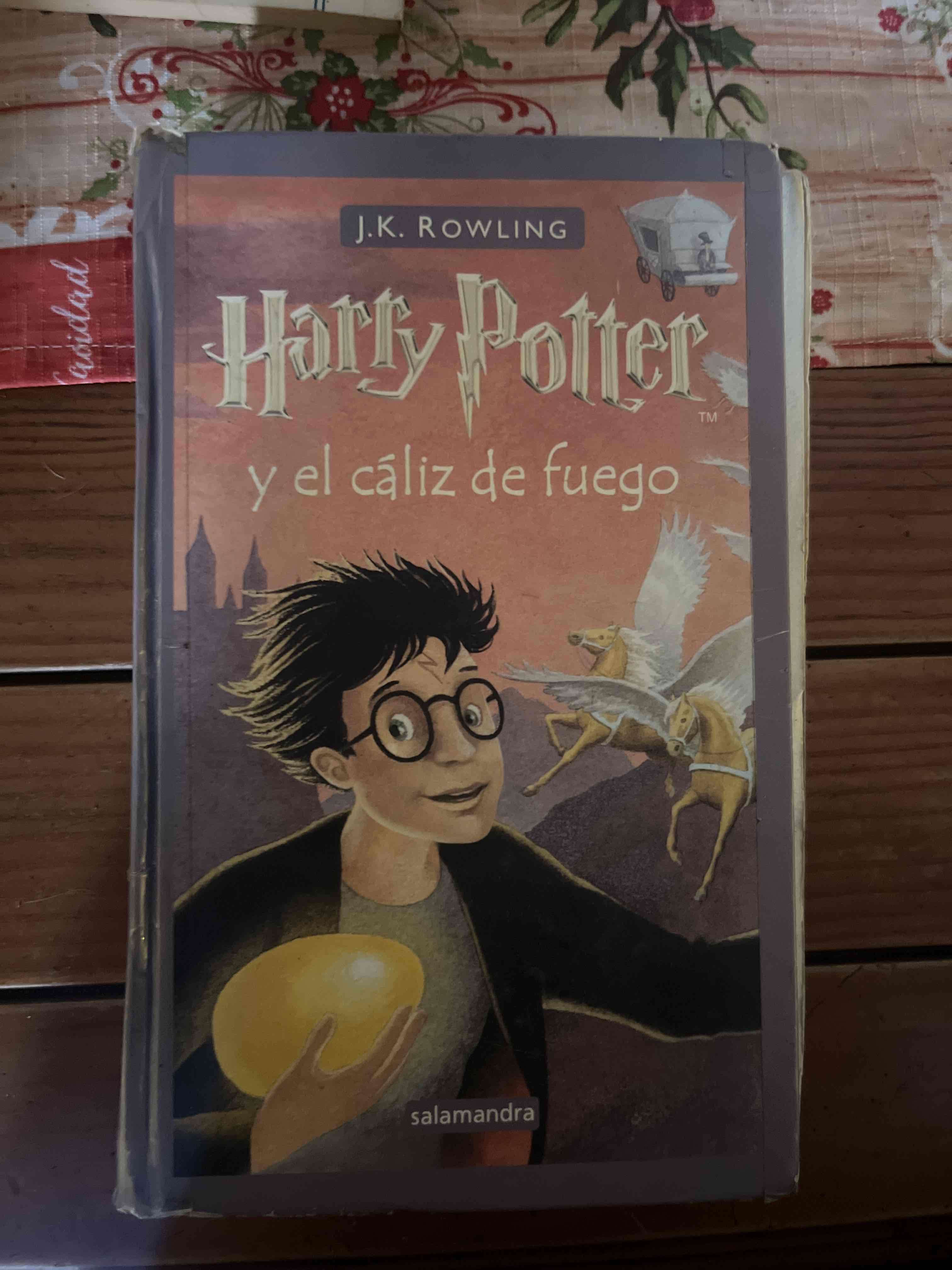 Libro Harry Potter y el cáliz de fuego