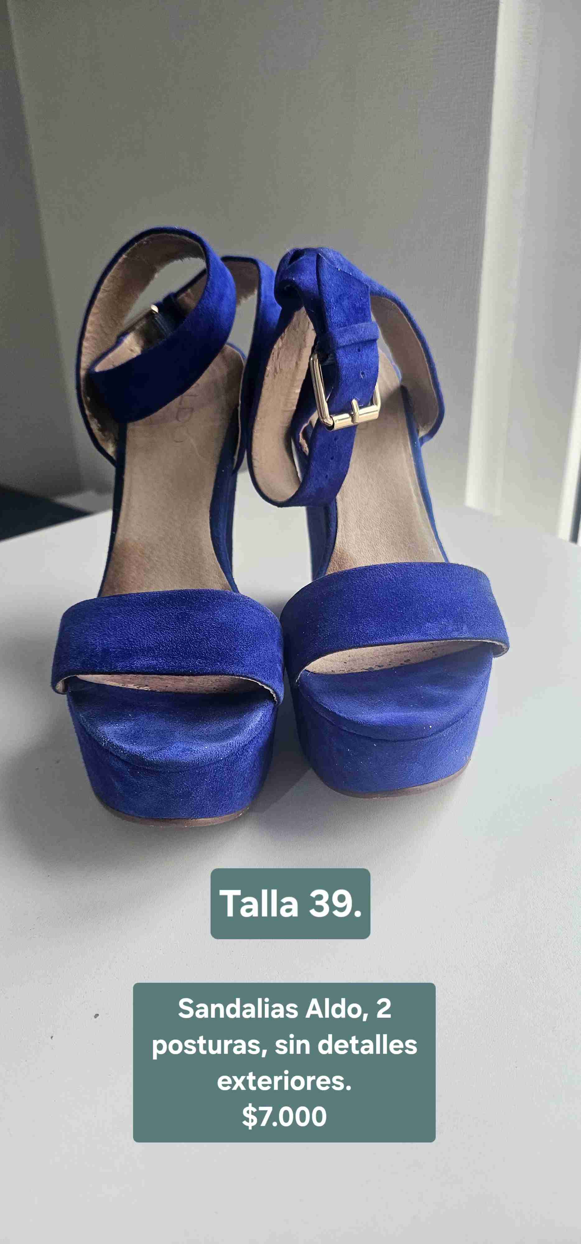 Sandalias Aldo azules talla 39
