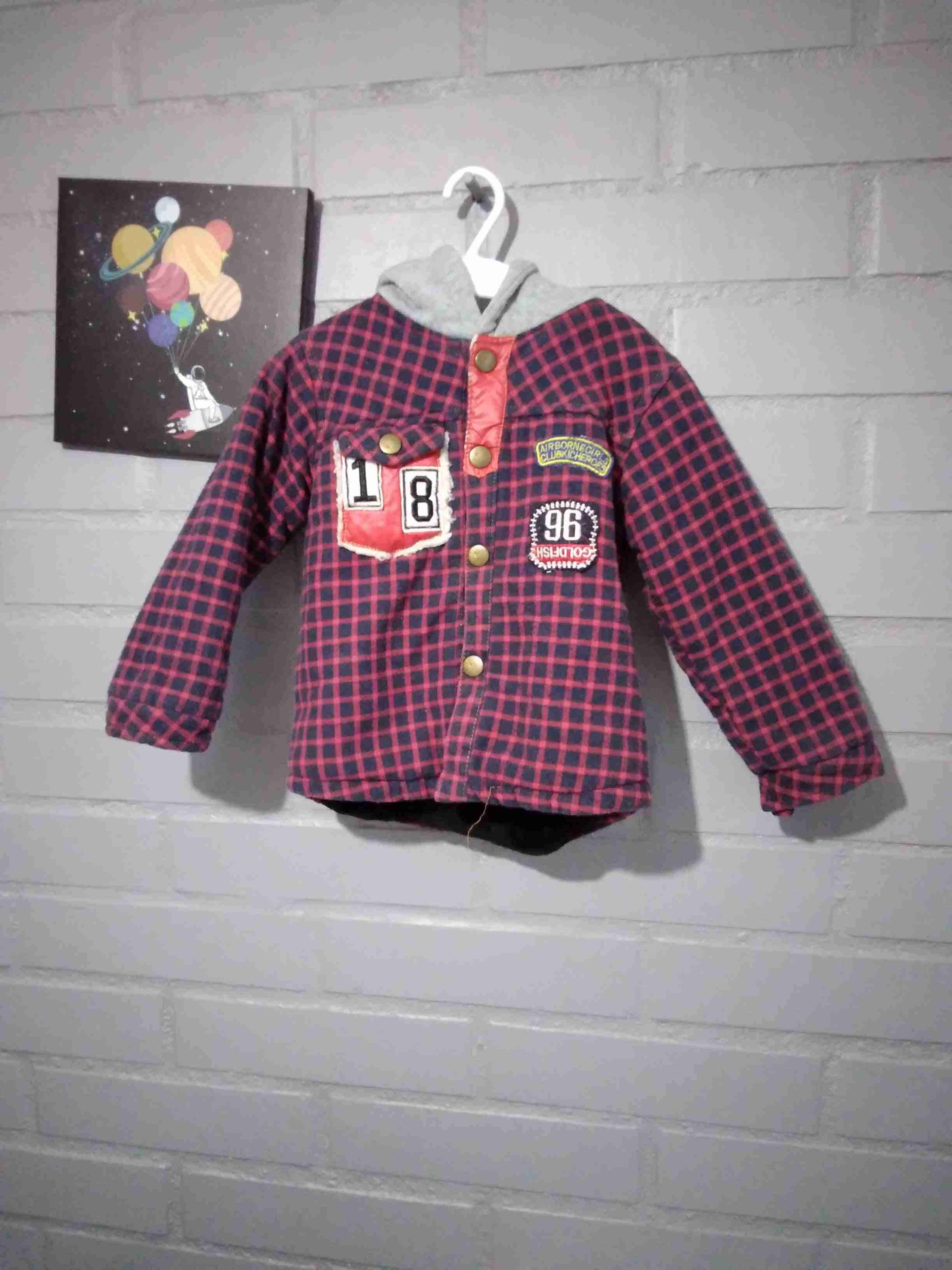 Chaqueta infantil a cuadros