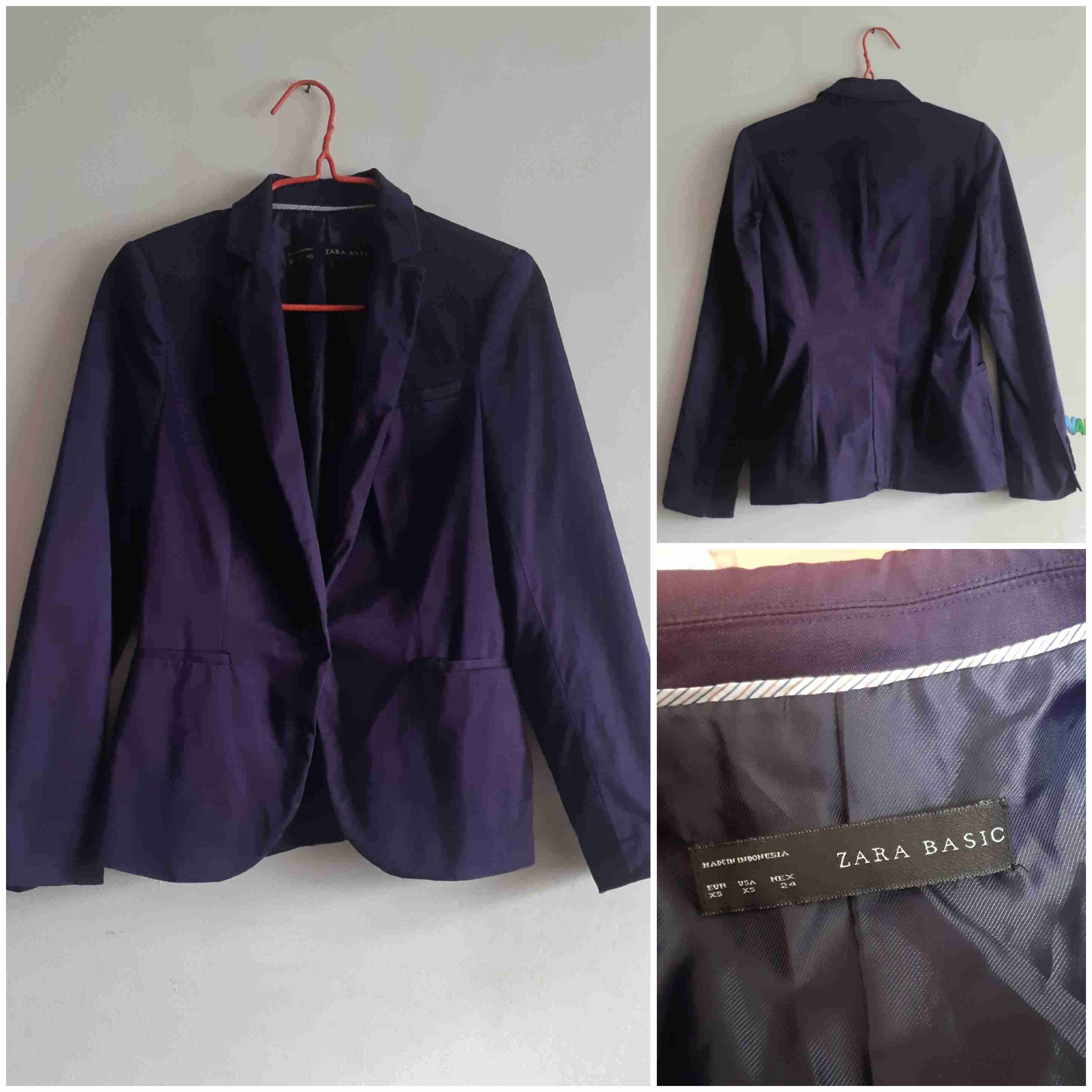 Blazer morado Zara Basic