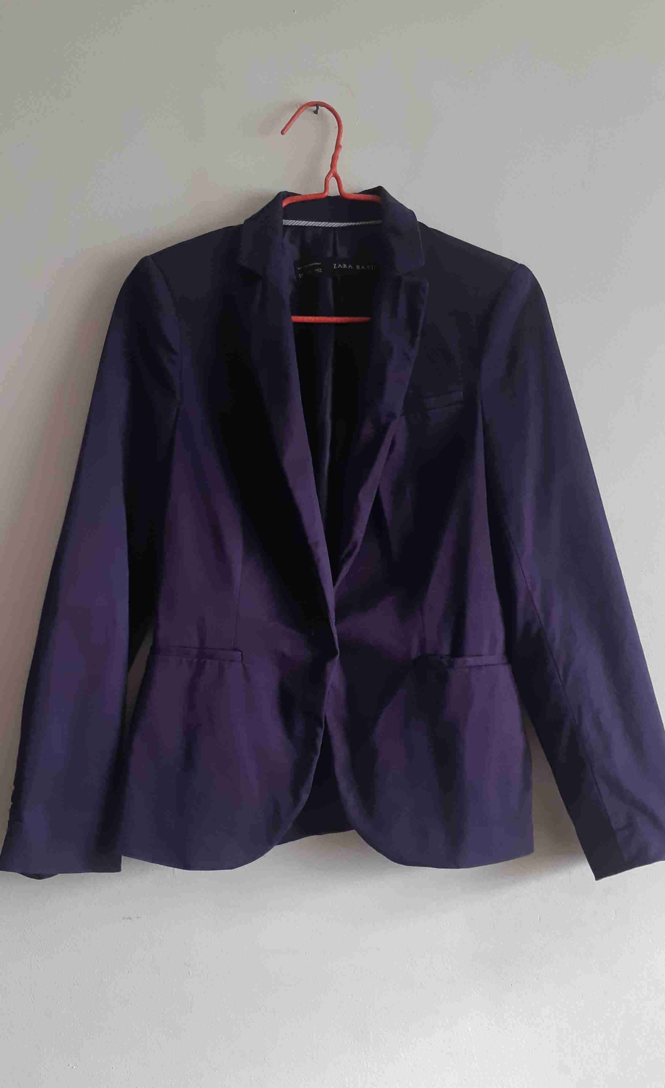 Blazer morado Zara Basic - miniatura 2