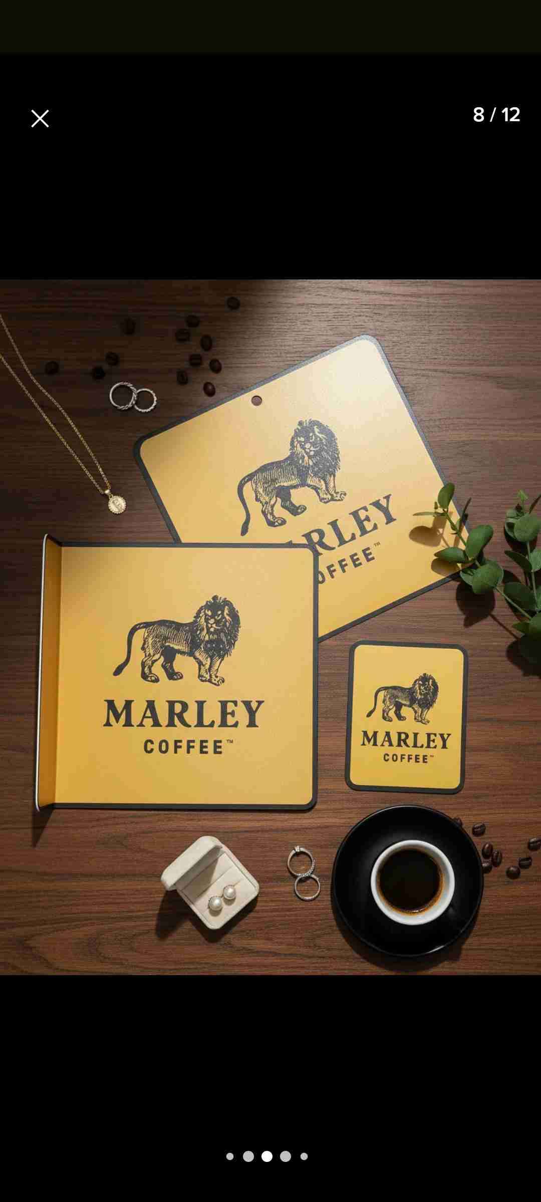 Set 3 Exhibidores Marley Coffee amarillo - miniatura 4