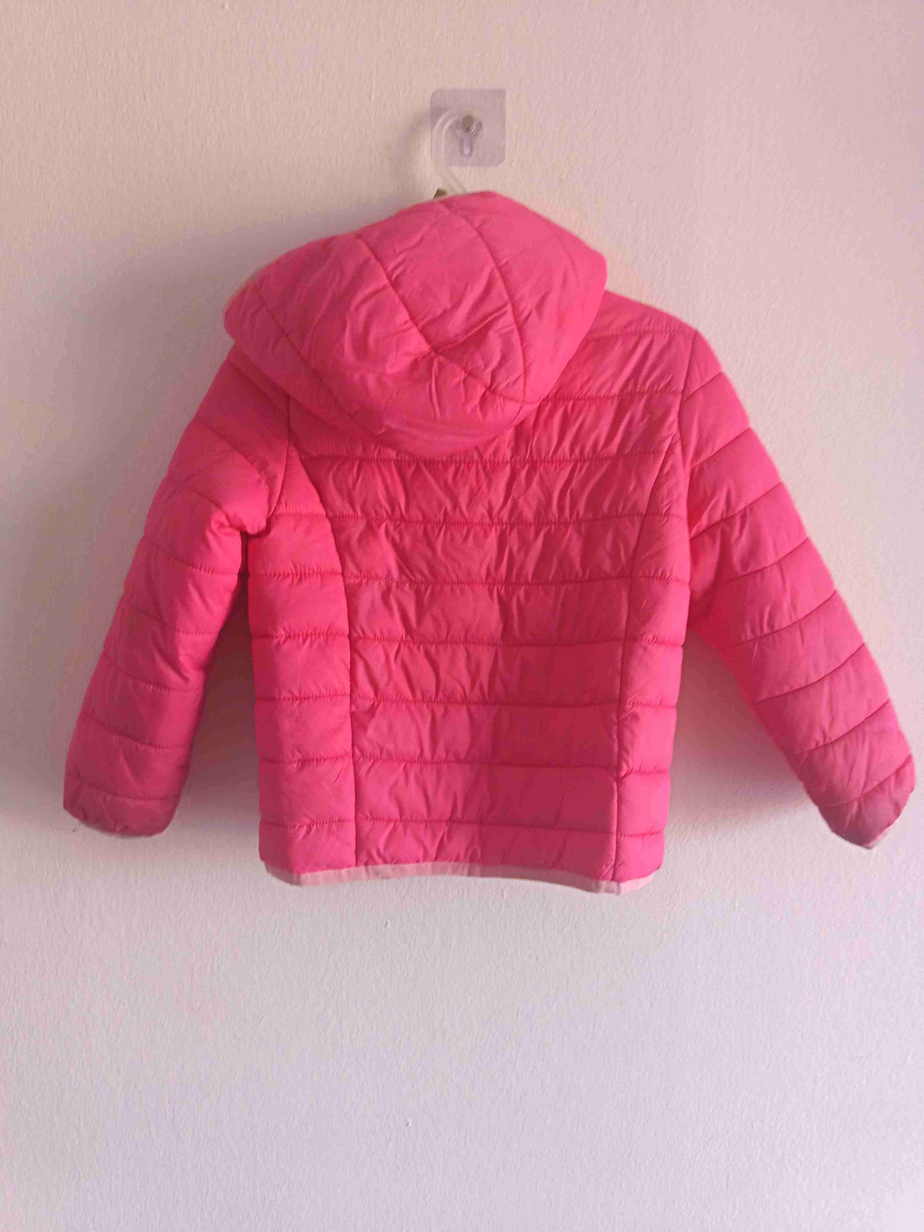 Chaqueta acolchada rosada niña - miniatura 2