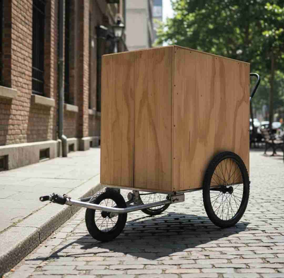 Remolque de bicicleta con caja - miniatura 3