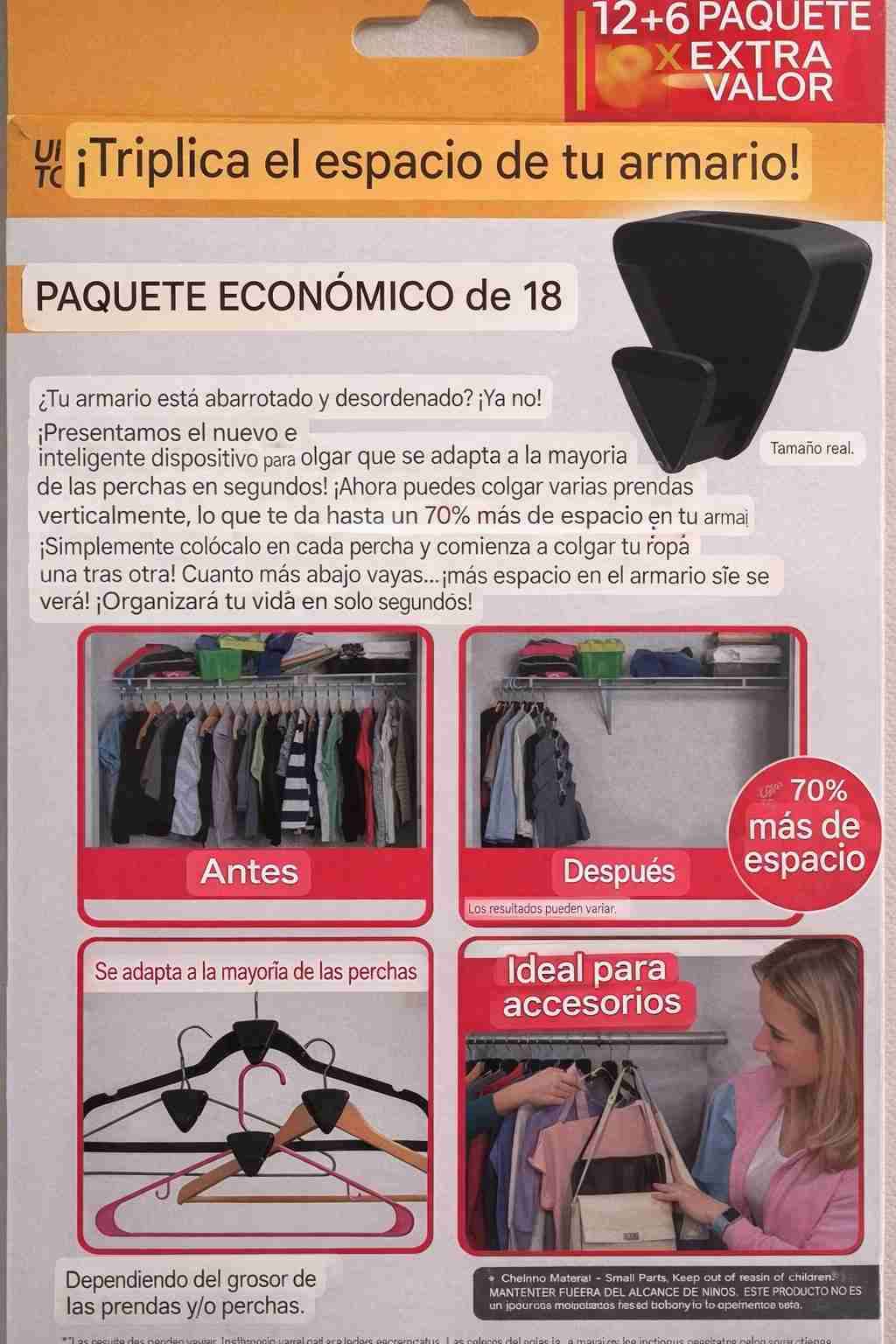 Organizadores de perchas x18 - miniatura 2