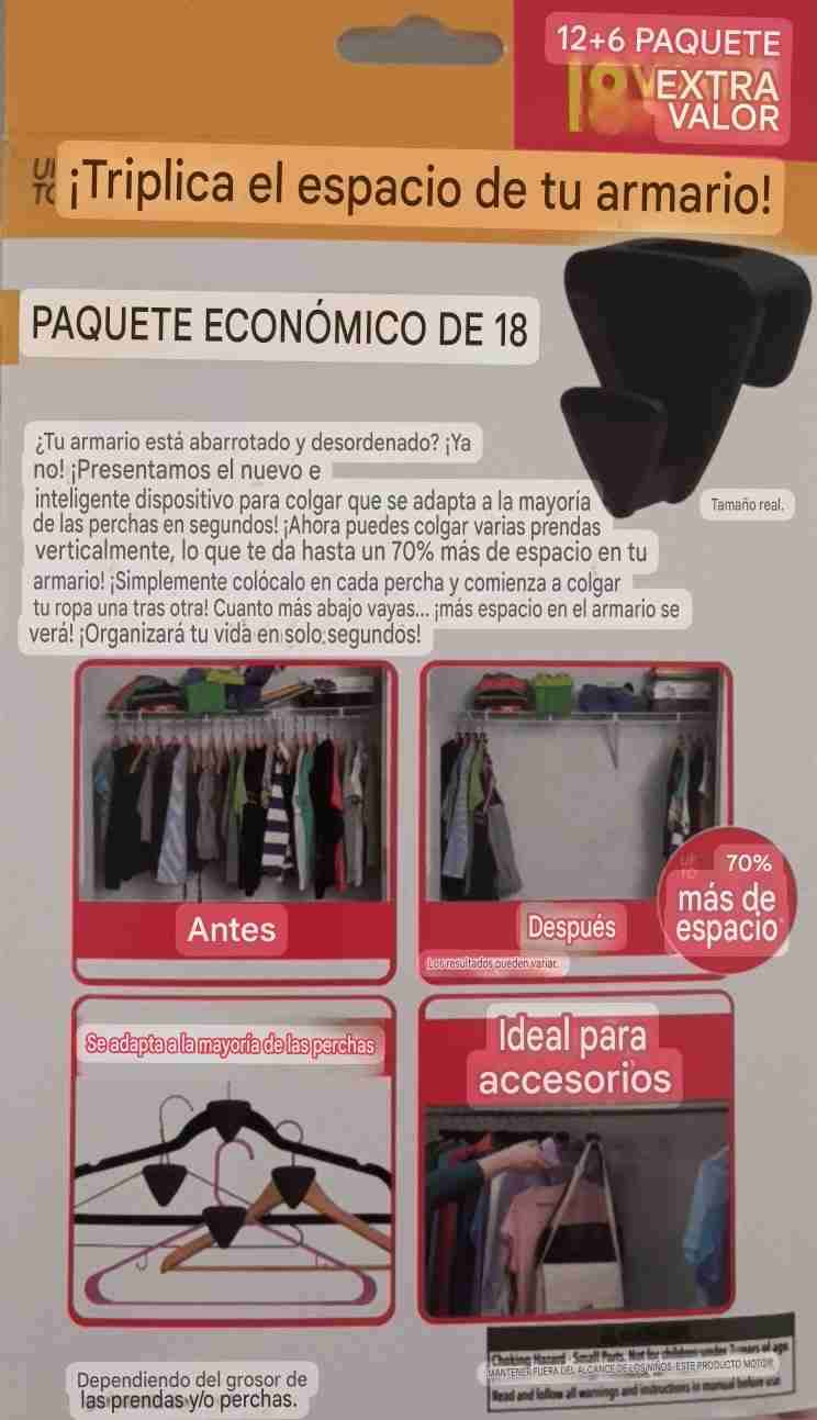 Organizadores de perchas x18 - miniatura 3