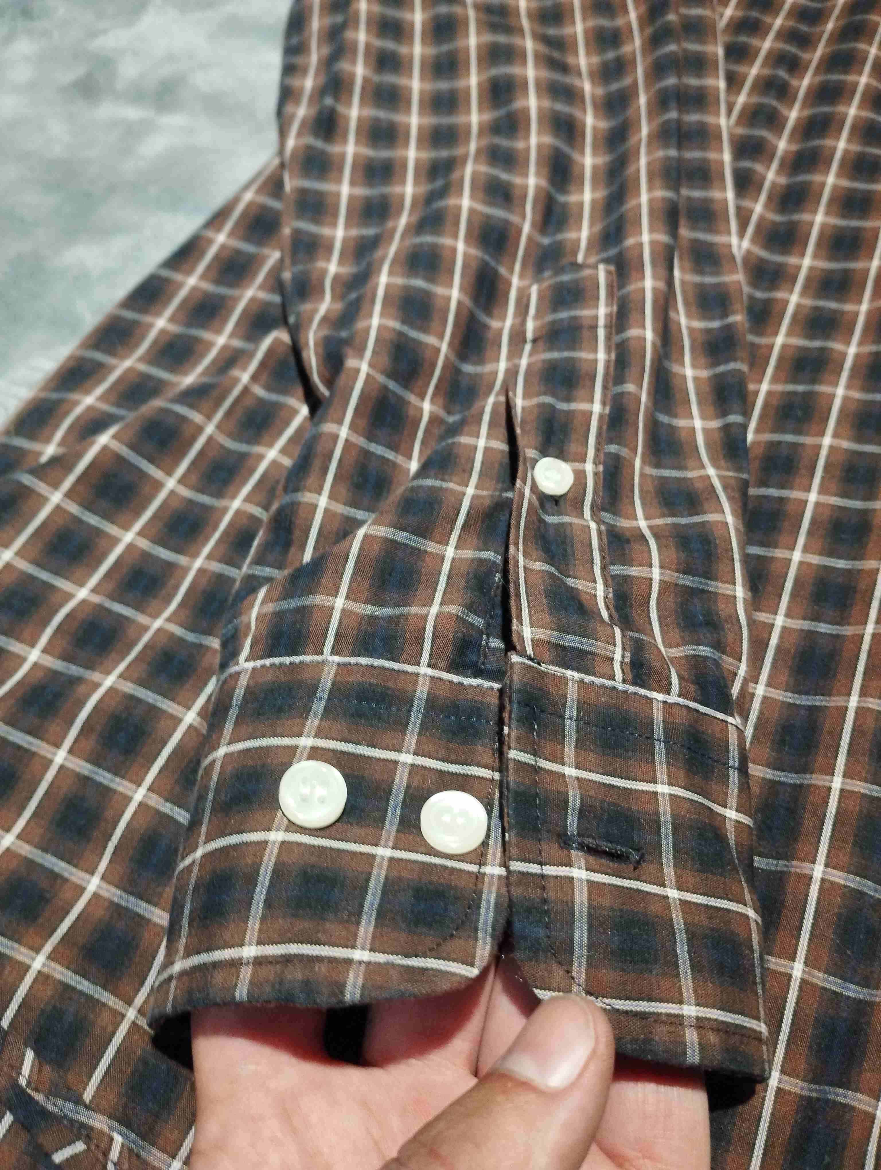 Camisa a cuadros marrón - miniatura 3