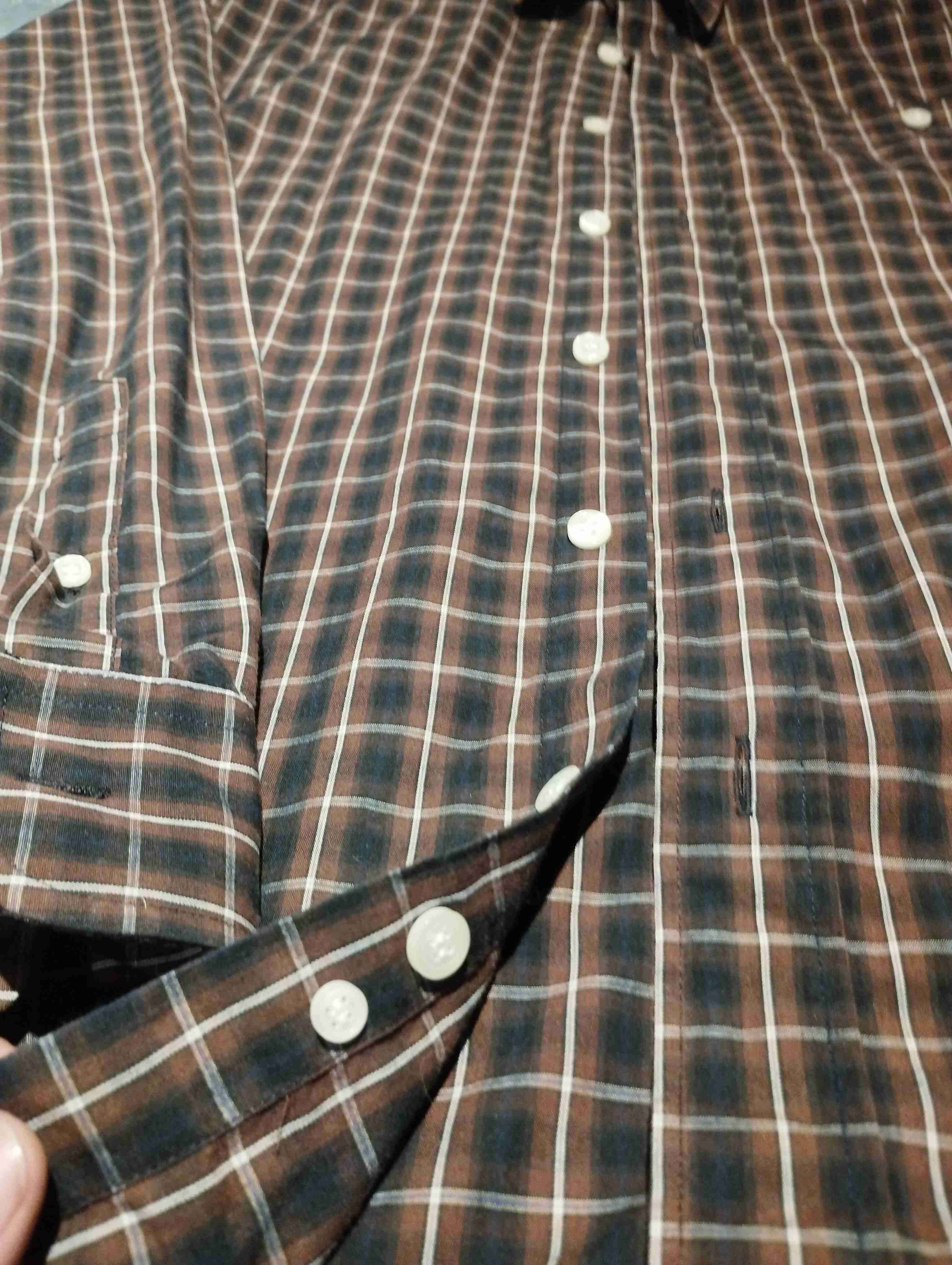 Camisa a cuadros marrón - miniatura 4