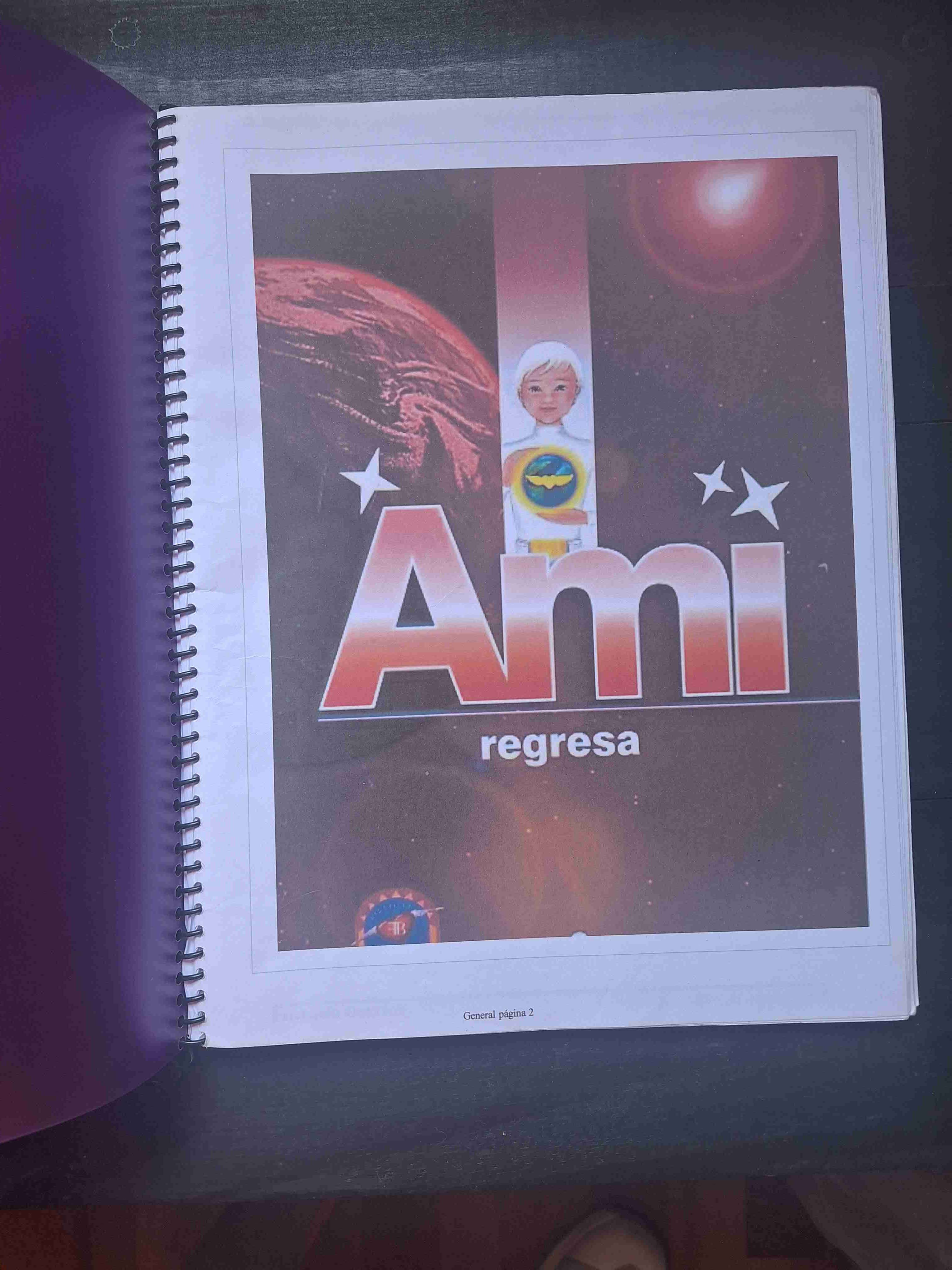 Libro 'Ami regresa' encuadernado