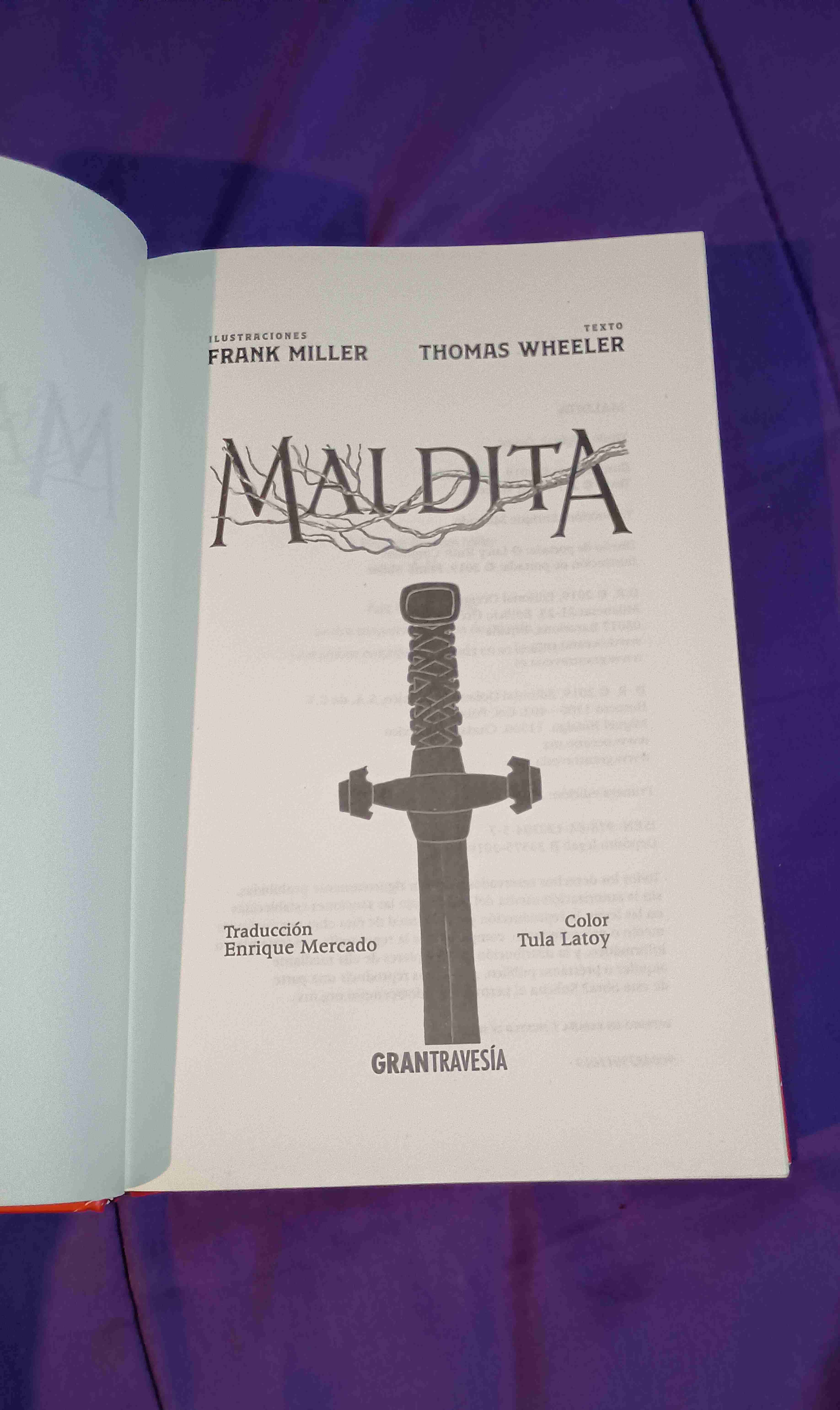 Libro Maldita de Frank Miller - miniatura 2