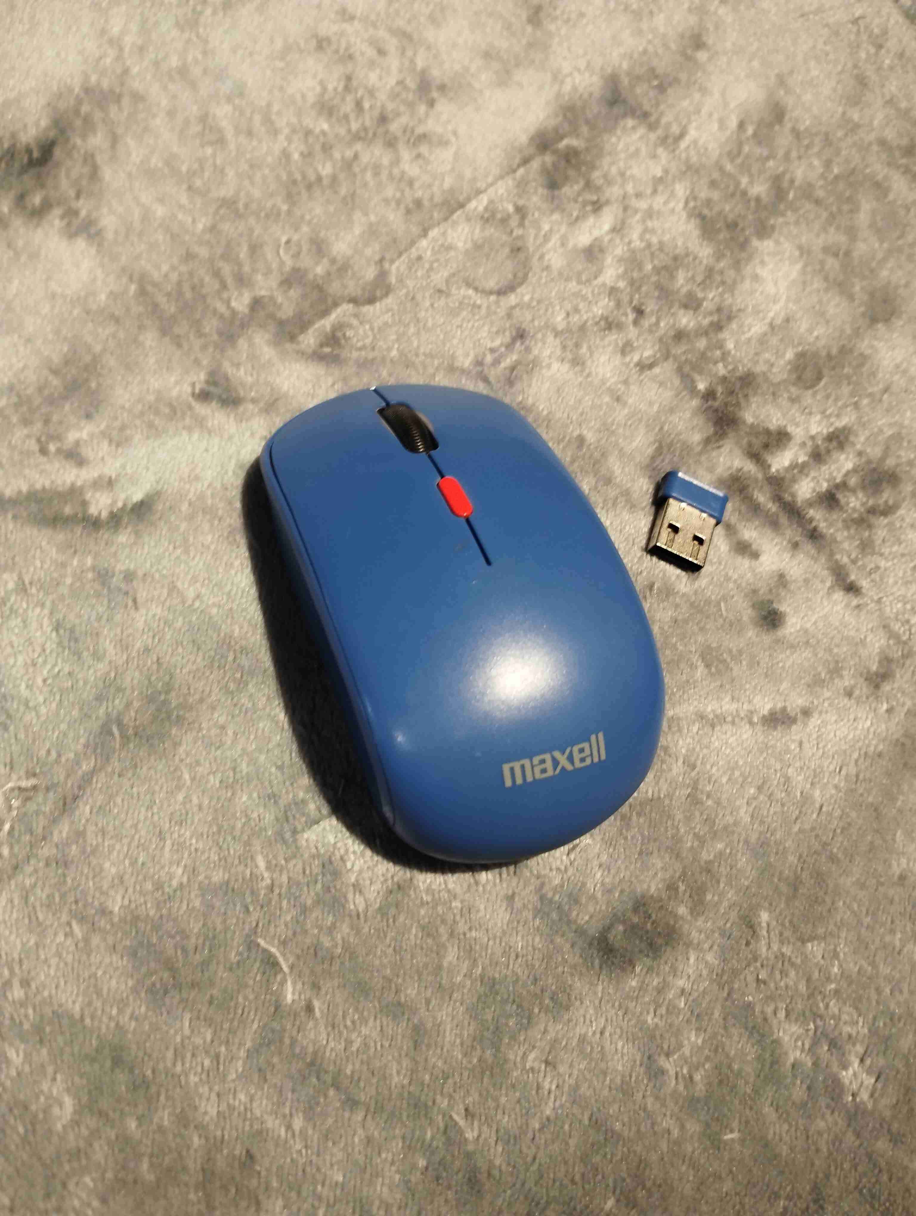 Mouse inalámbrico Maxell azul