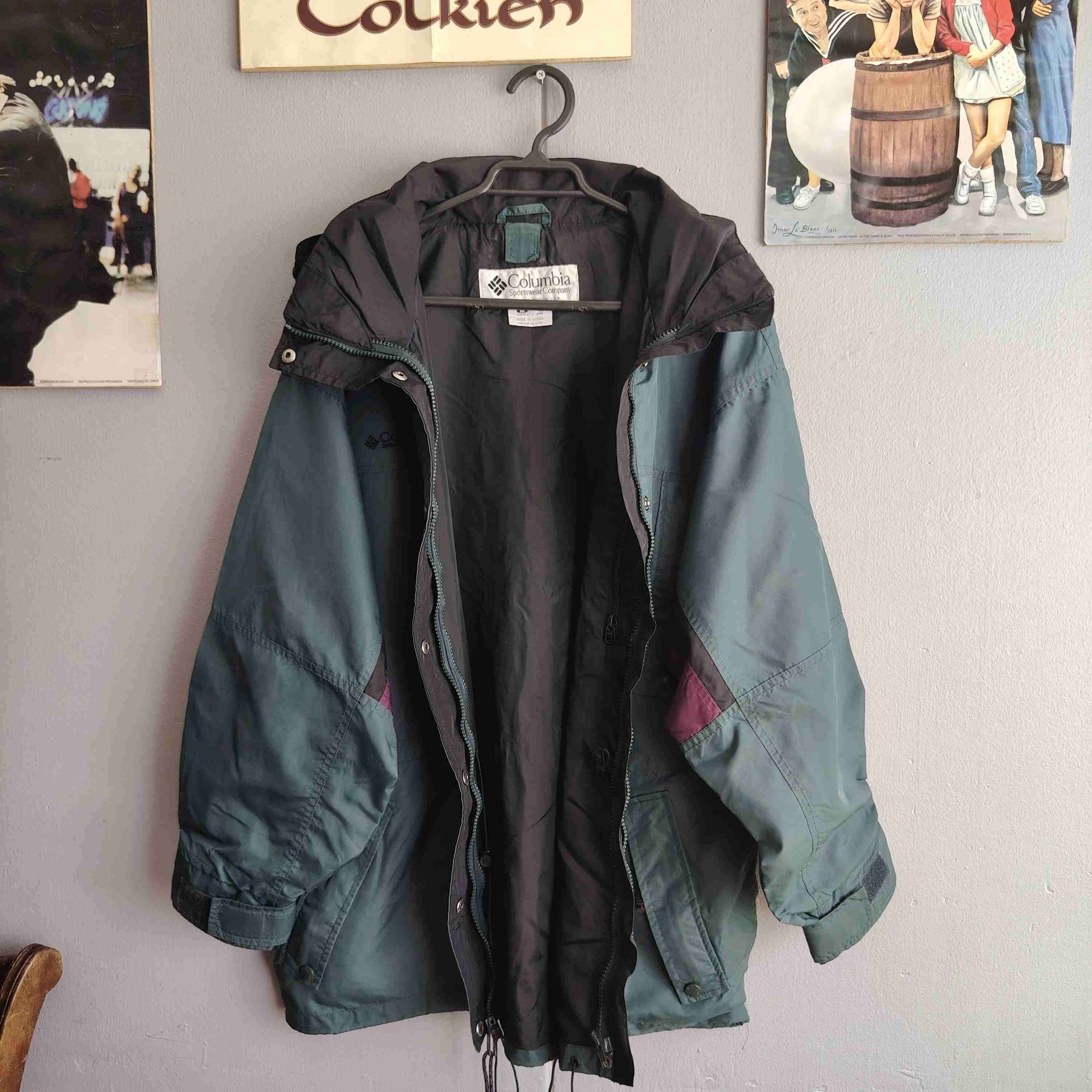 Parka Columbia verde y morada - miniatura 4