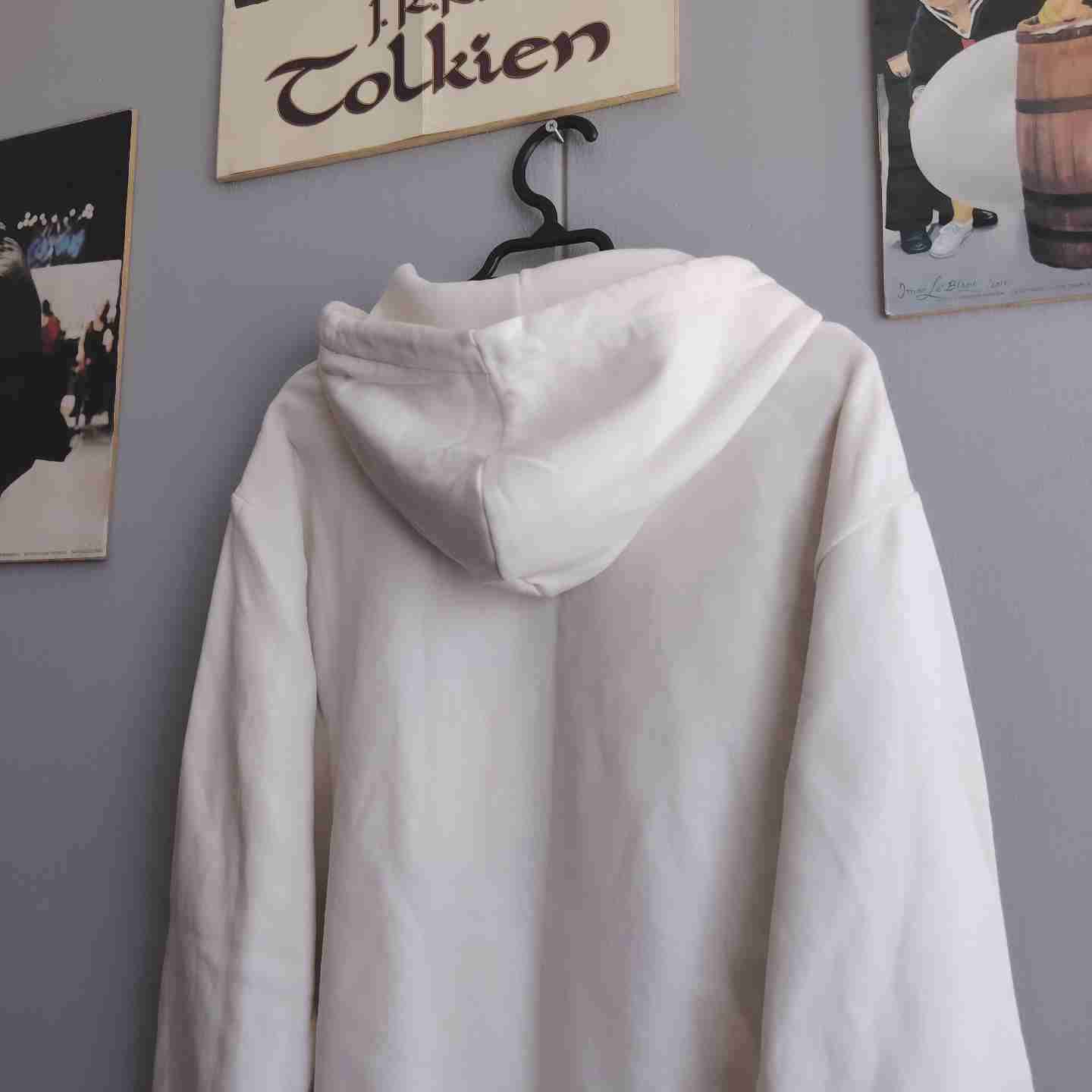 Polerón blanco con capucha HyM - miniatura 5