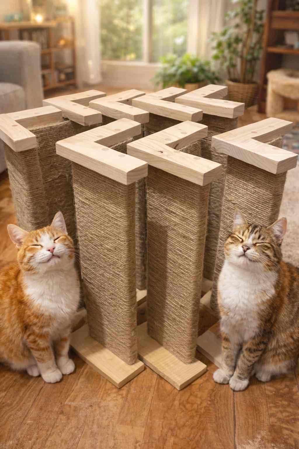 Rascador para gatos alto - miniatura 2