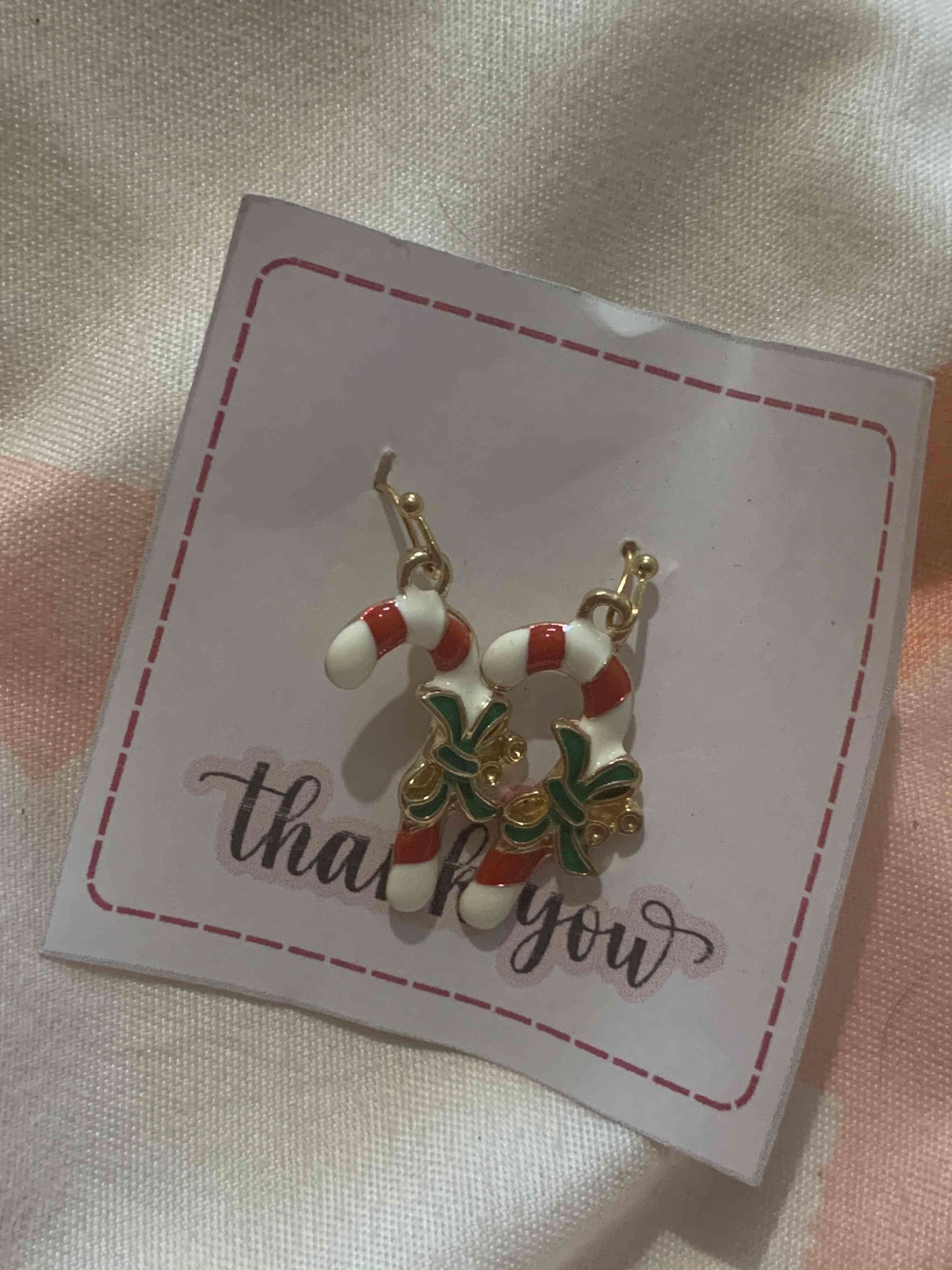 Aros navideños bastón dulce sin uso