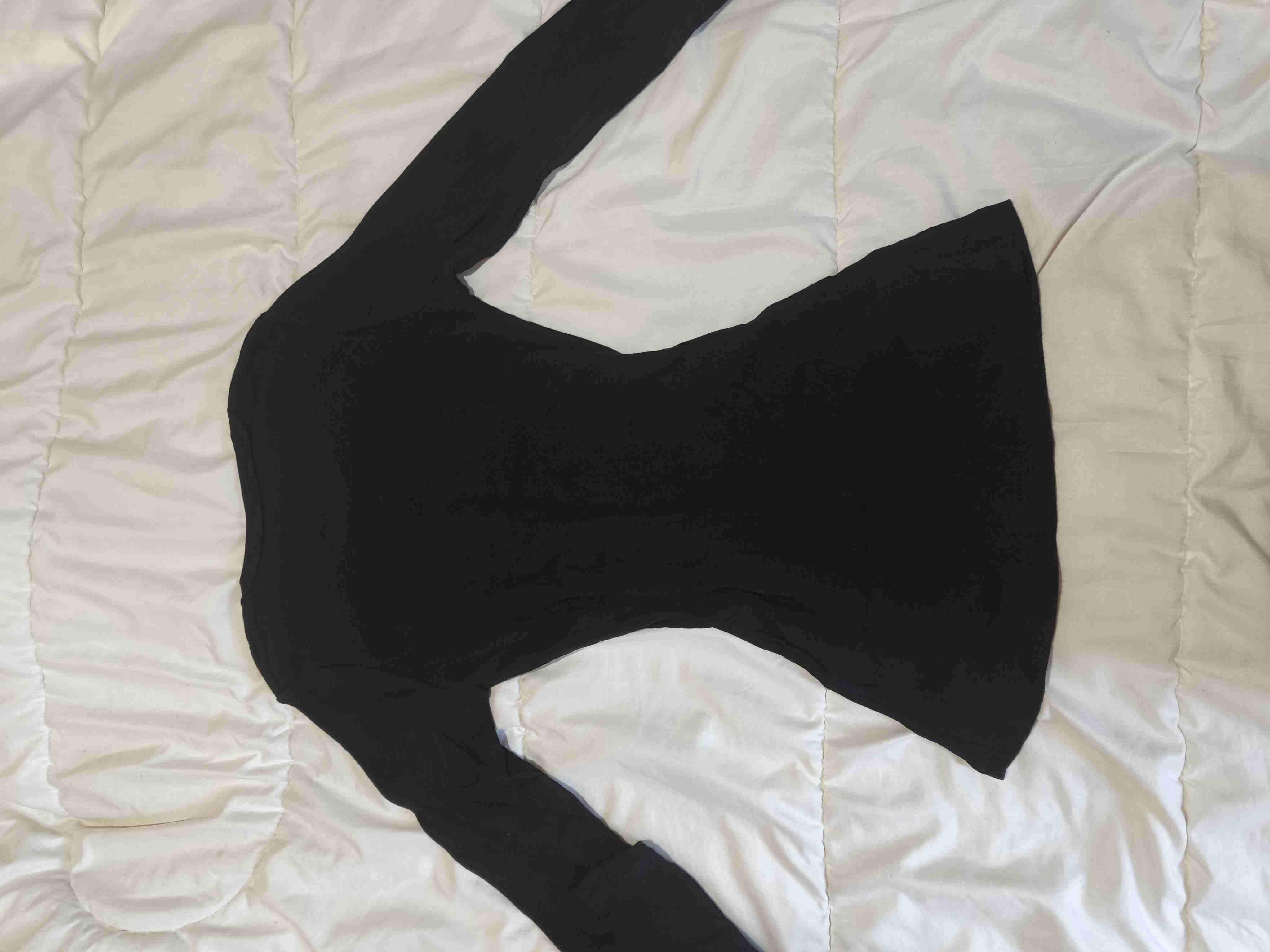 Polera negra de manga larga - miniatura 5