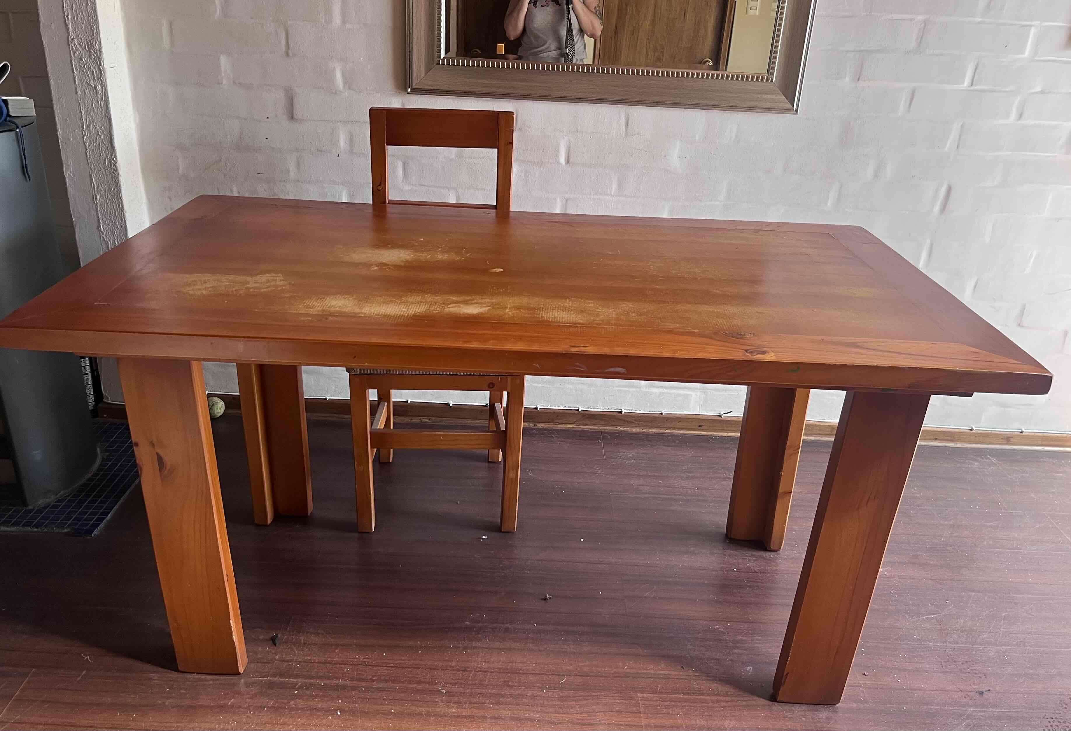 Mesa de madera para comedor + 6 sillas - miniatura 2