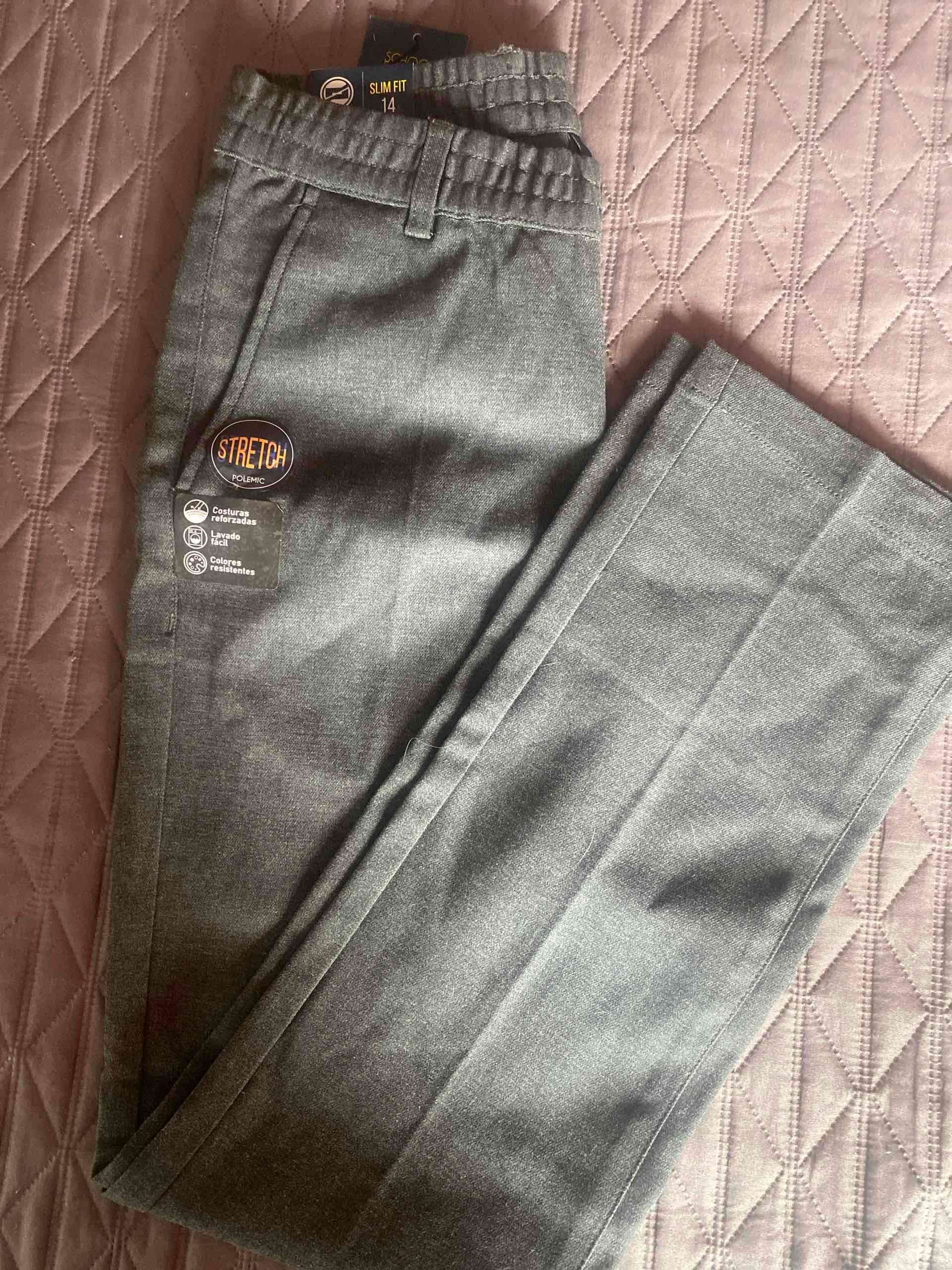 Pantalón Nuevo  gris escolar T-14 - miniatura 2