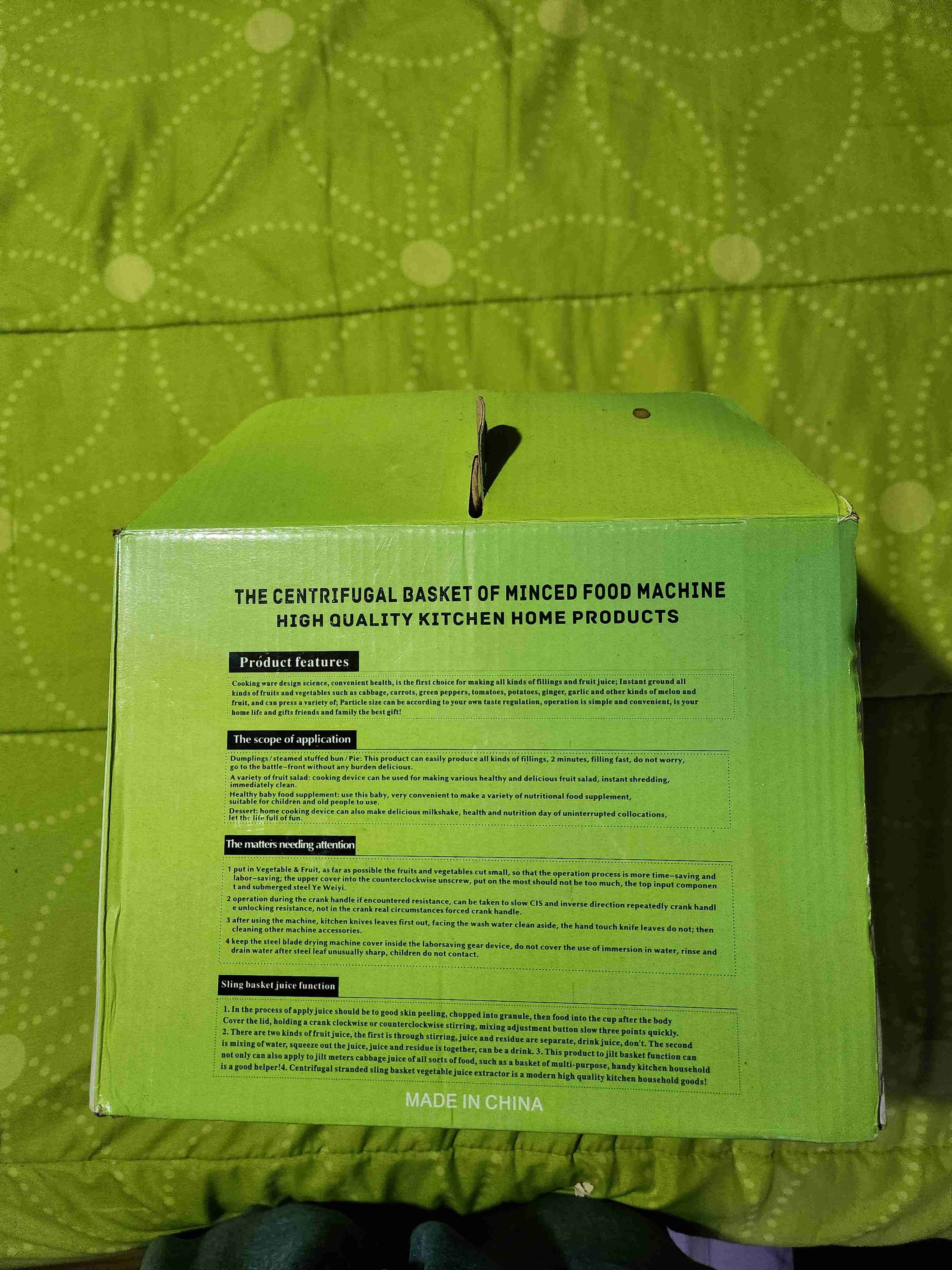 Exprimidor manual verde - miniatura 3