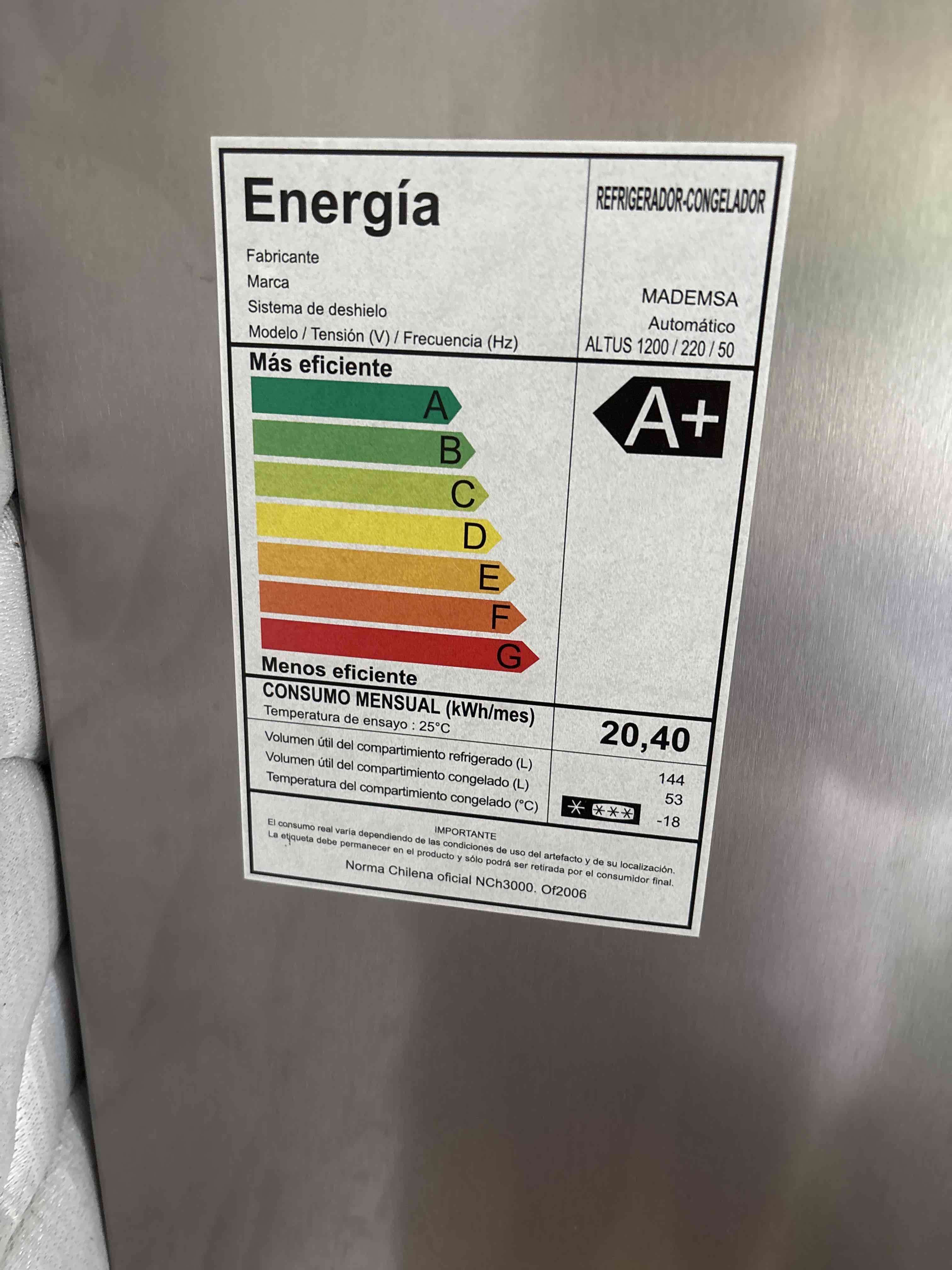 Refrigerador Mademsa A+ plateado - miniatura 3