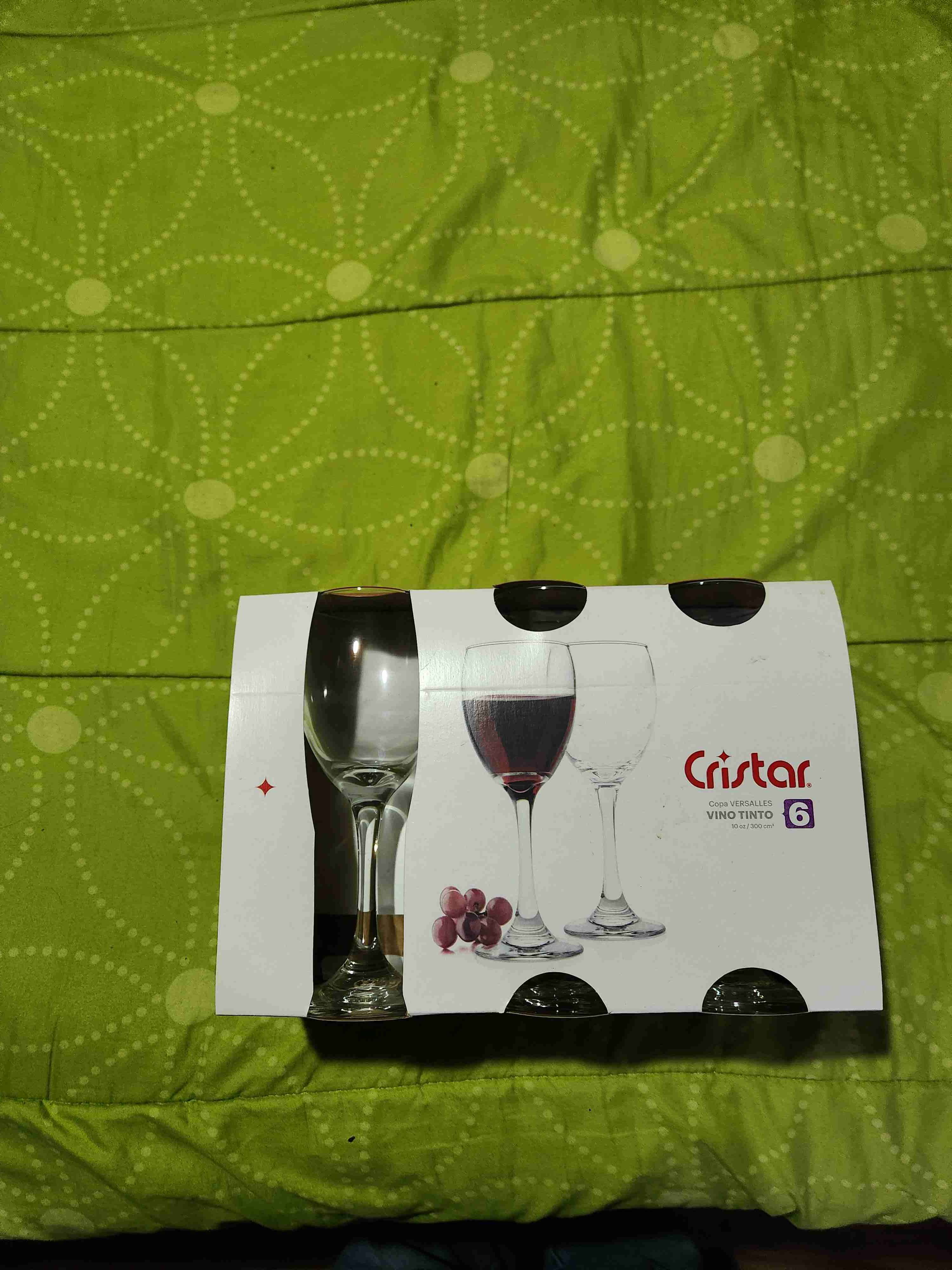 Copas de vino Cristar, set de 6
