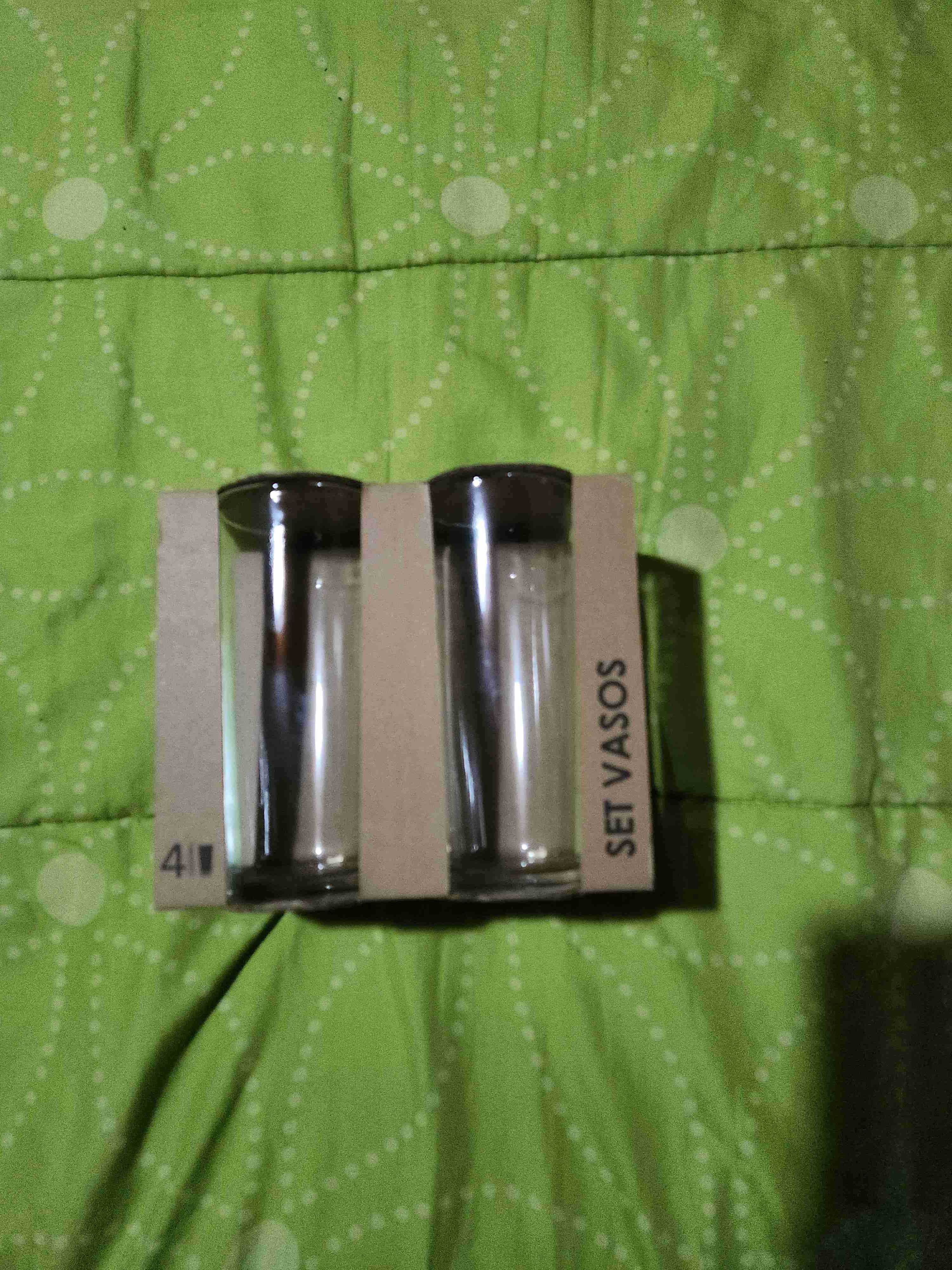 Set de vasos de vidrio