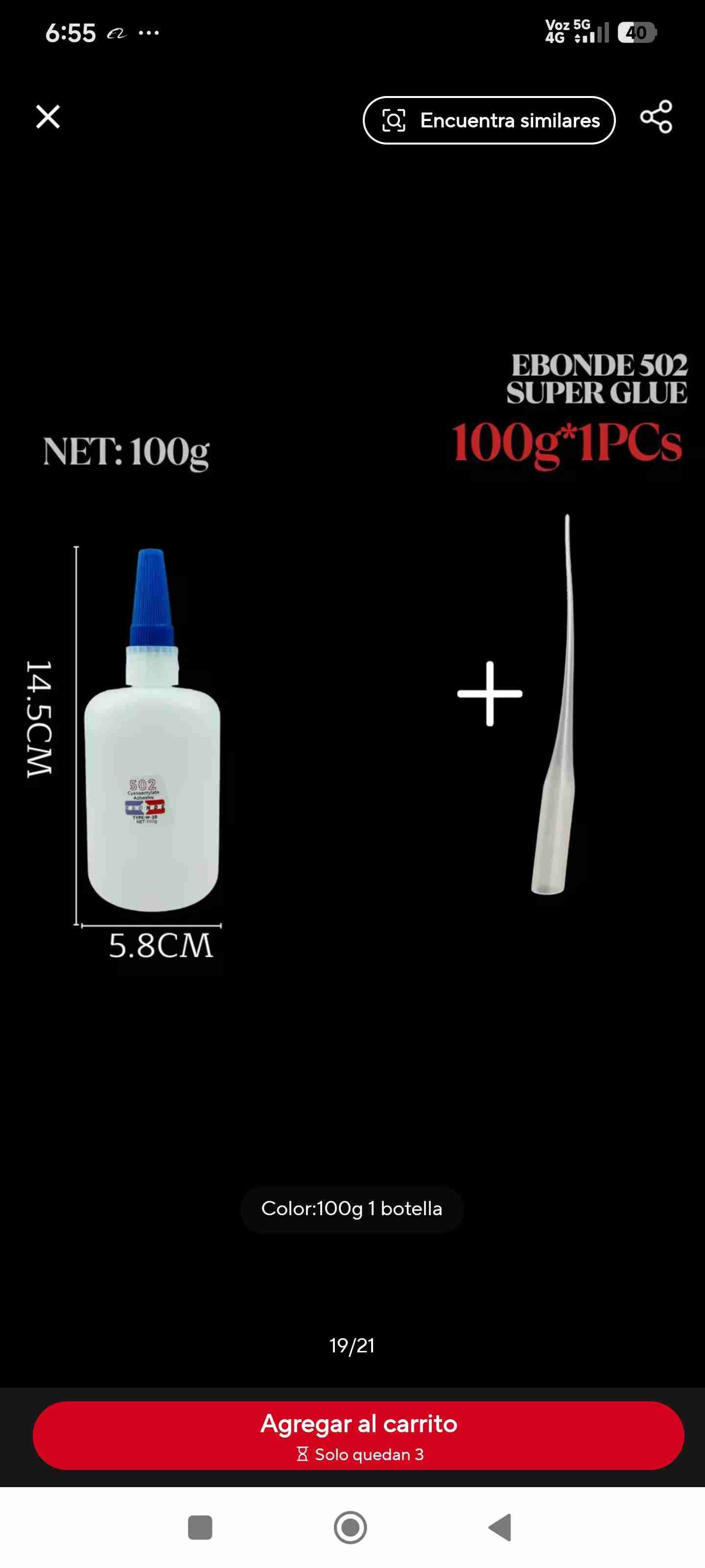 Botellas de pegamento cianoacrilato (la gotita) - miniatura 2