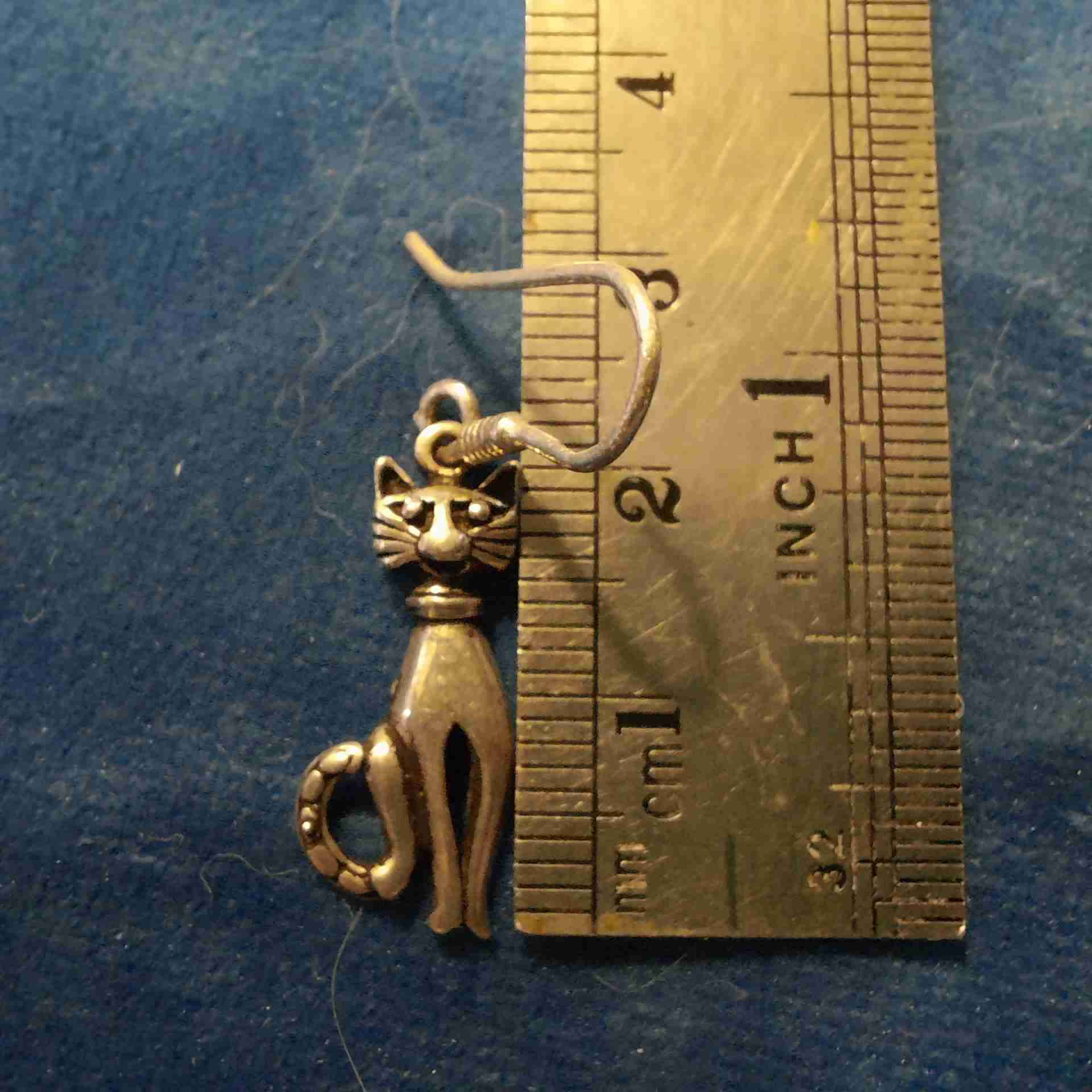 Aros de gato en plata - miniatura 2