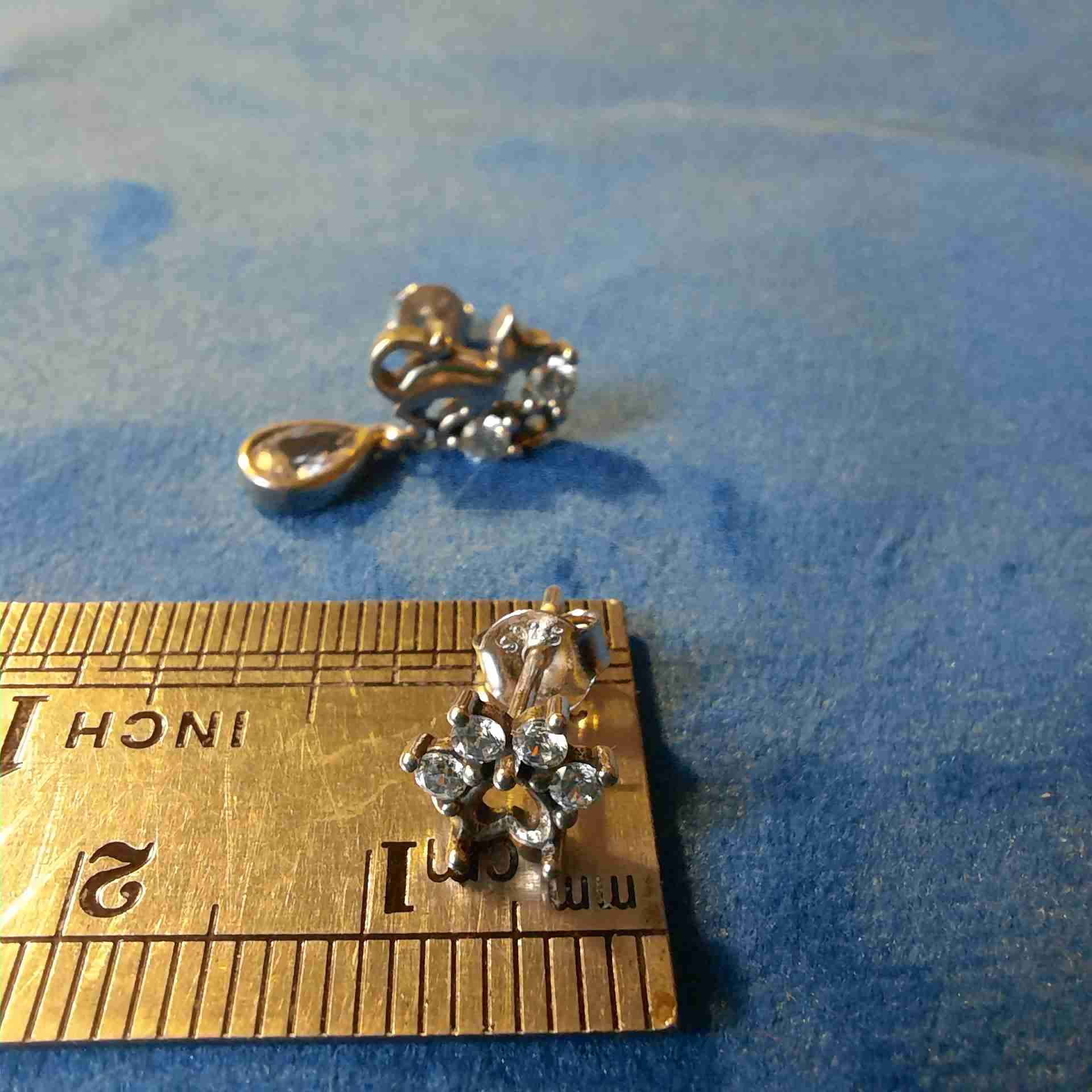 Pendiente de gato con cristales - miniatura 2