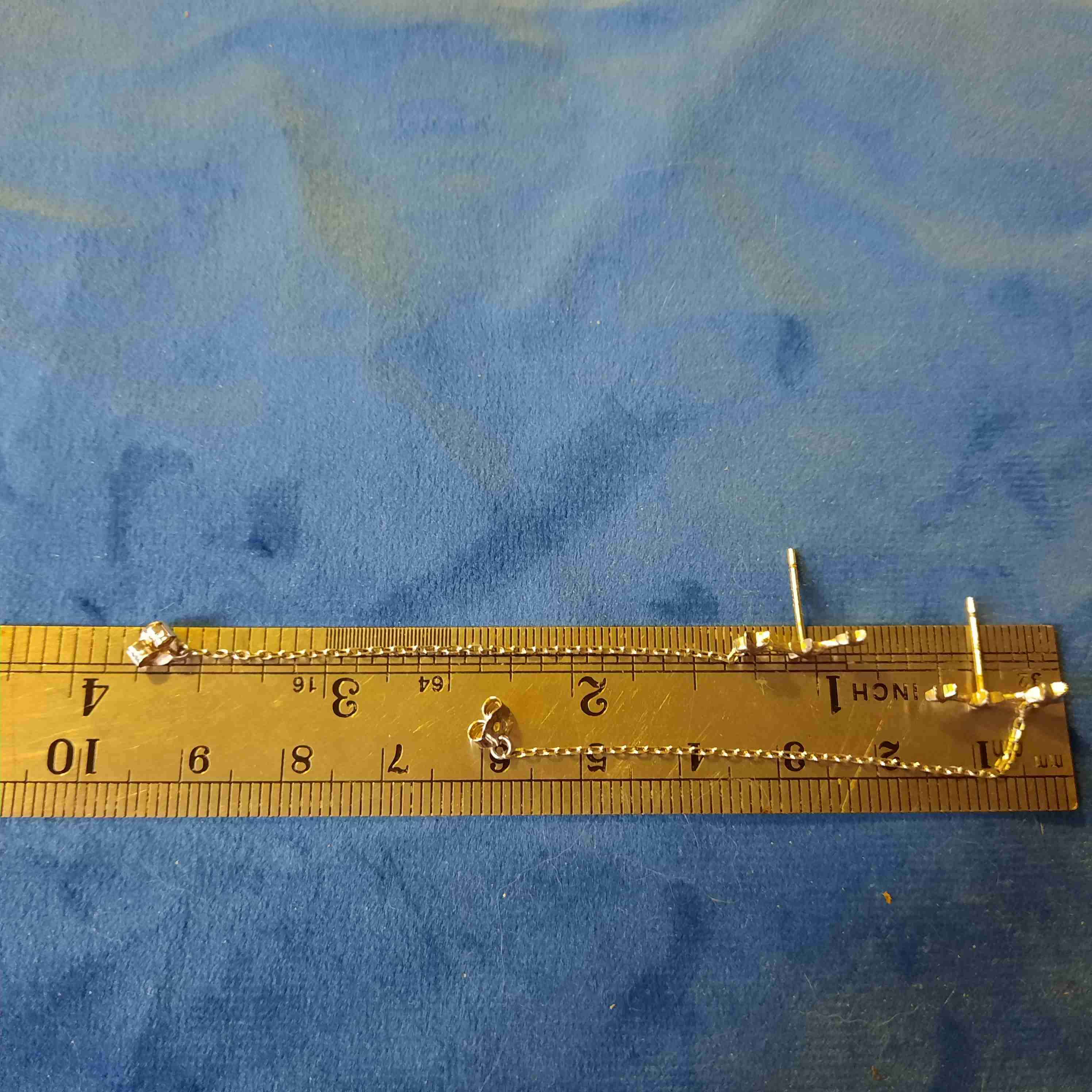 Aros de estrellas plateados - miniatura 2