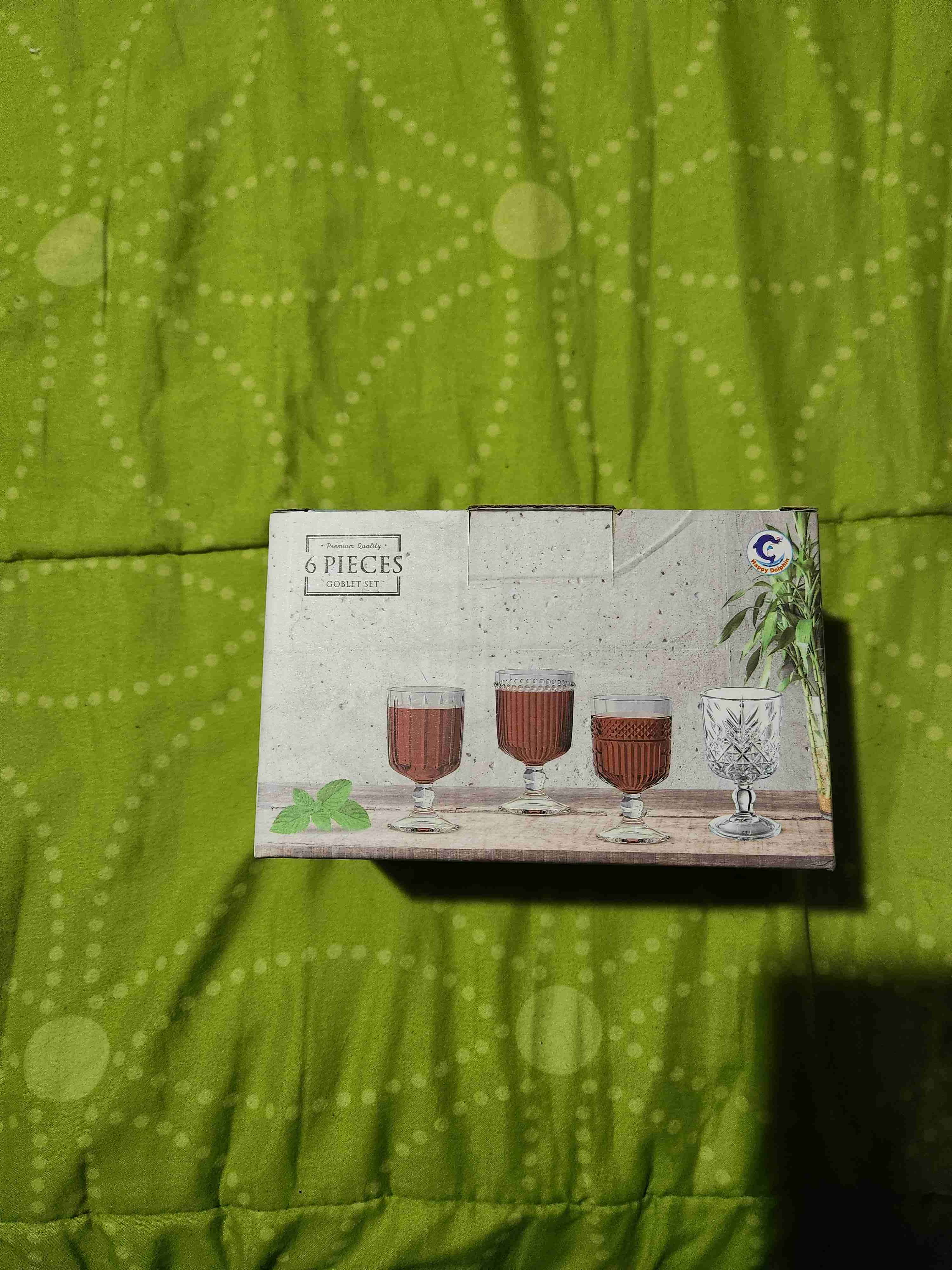 Set de copas de vidrio 6 piezas