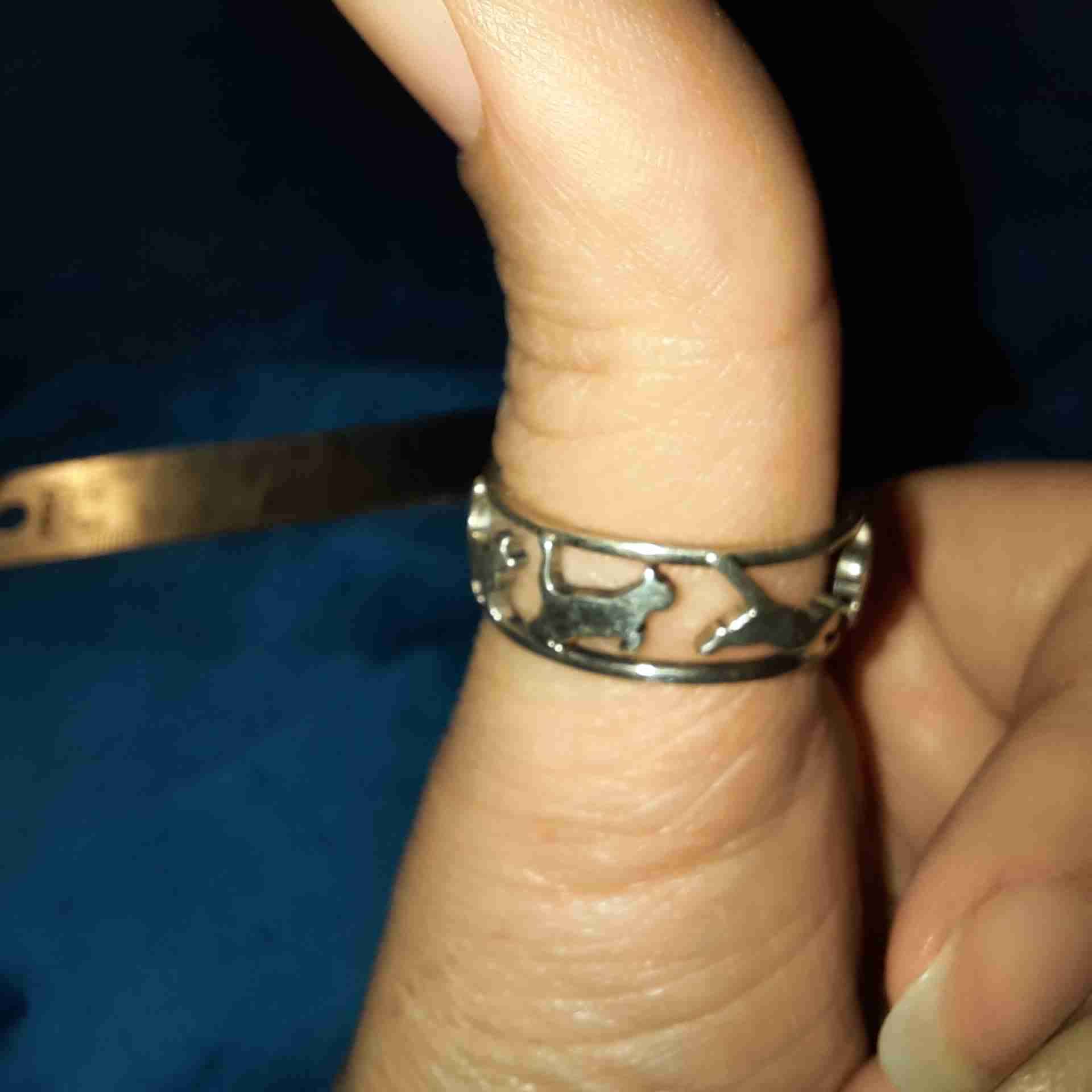 Anillo abierto de gatos - miniatura 2