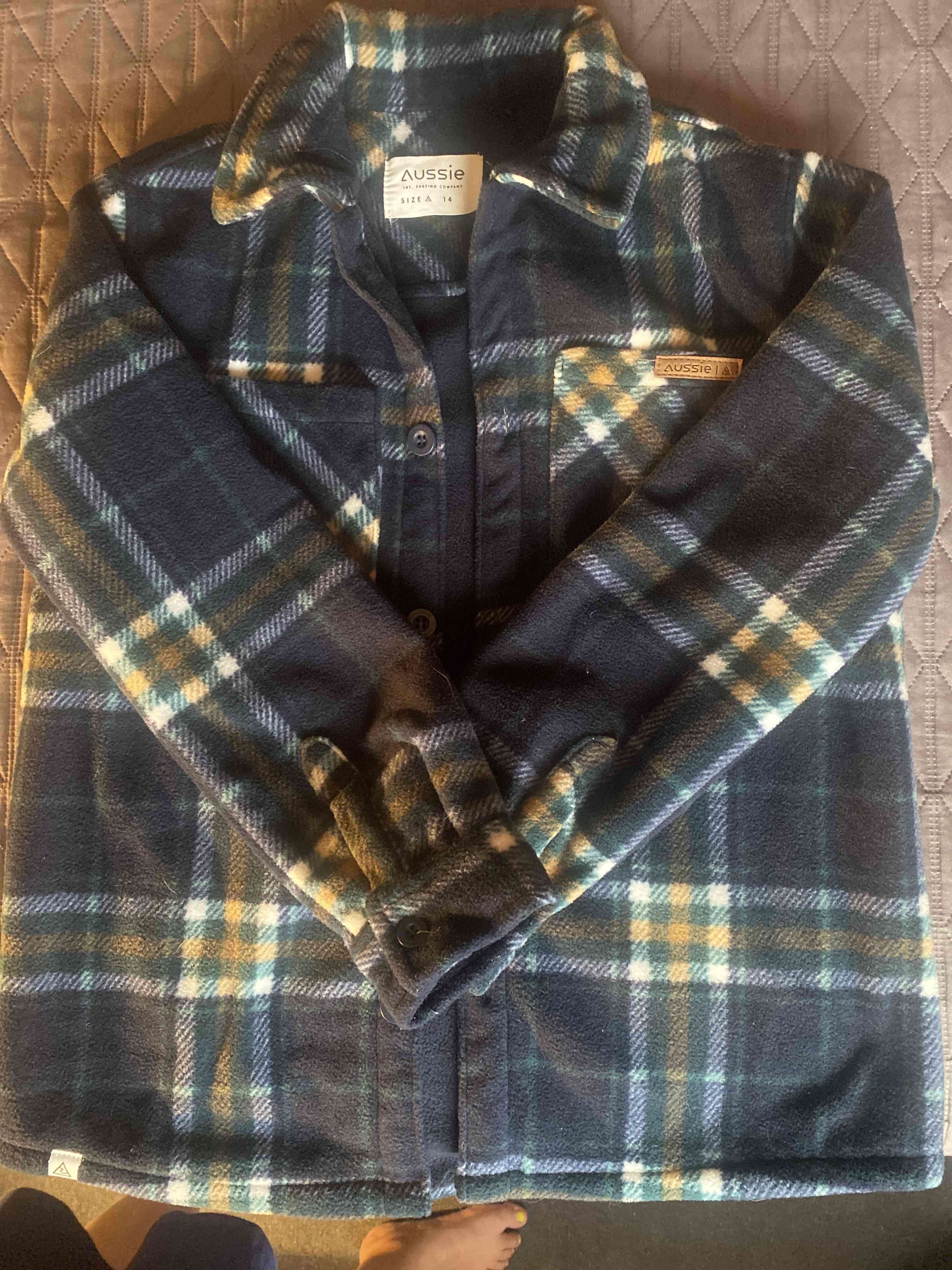 Chaqueta niño  Leñador azul marino Aussie Talla 14 - miniatura 3