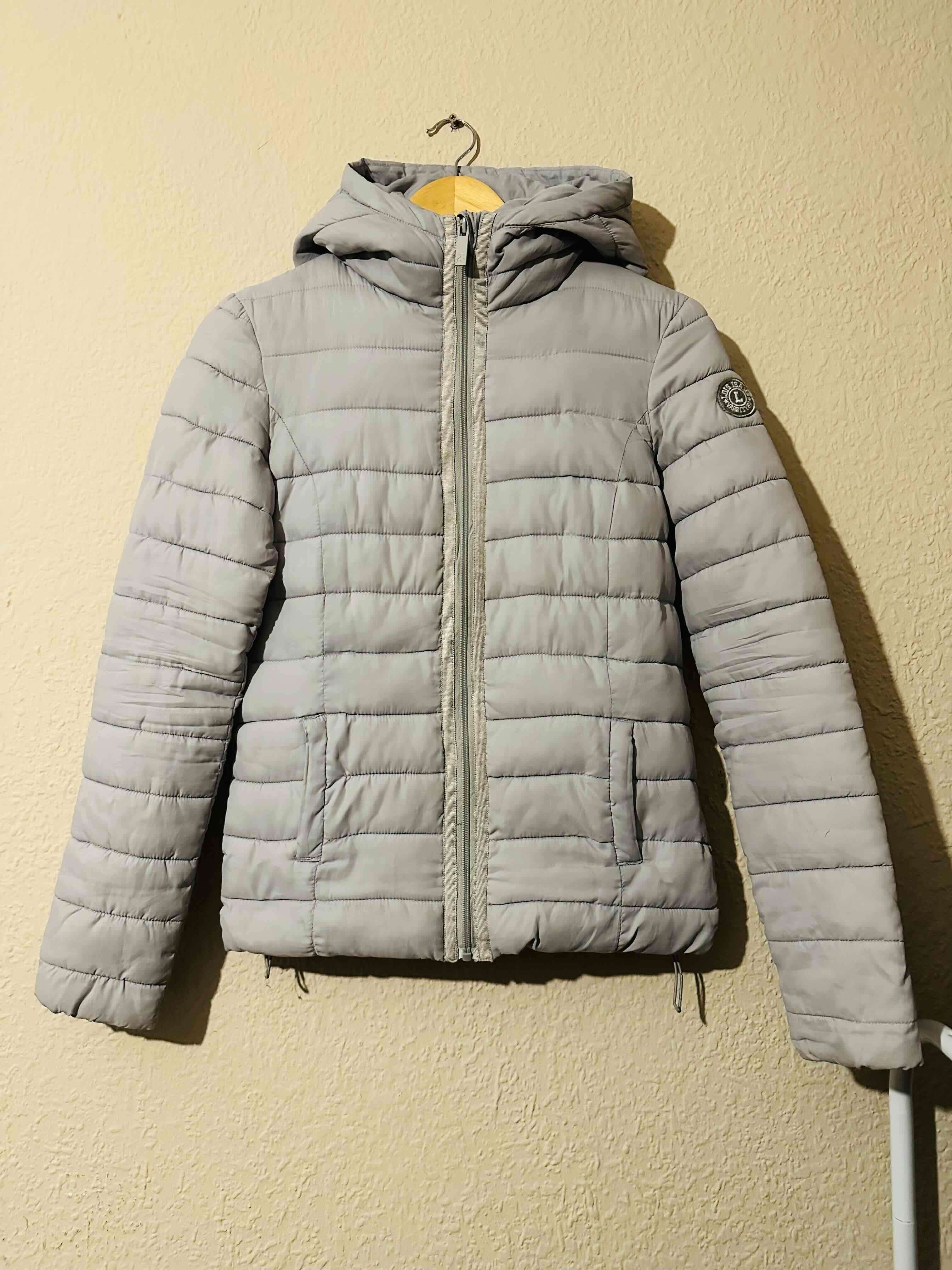 Parka acolchada gris