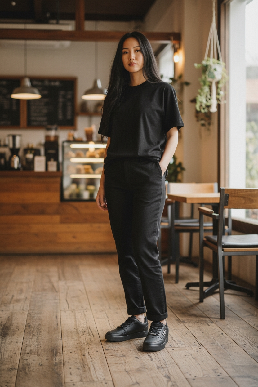 Zapatillas negras Botelli 35 - miniatura 2