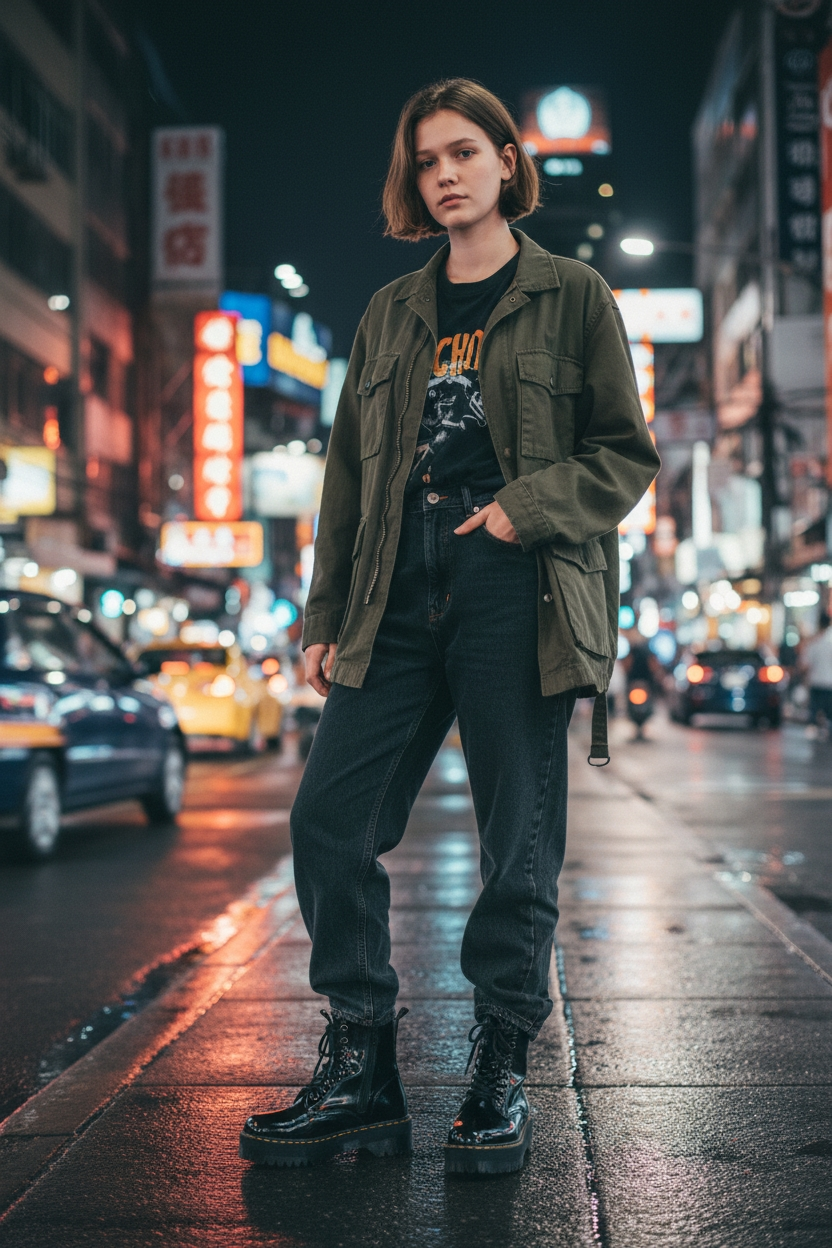 Botas negras de charol con plataforma - miniatura 2