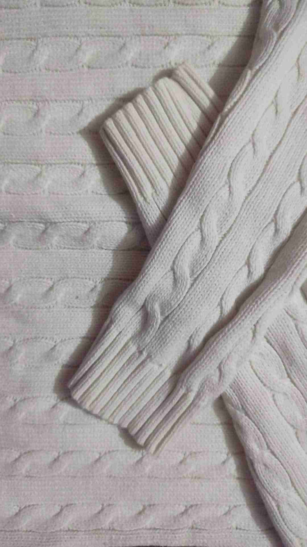 Suéter blanco invierno trenzado Lauren - miniatura 2
