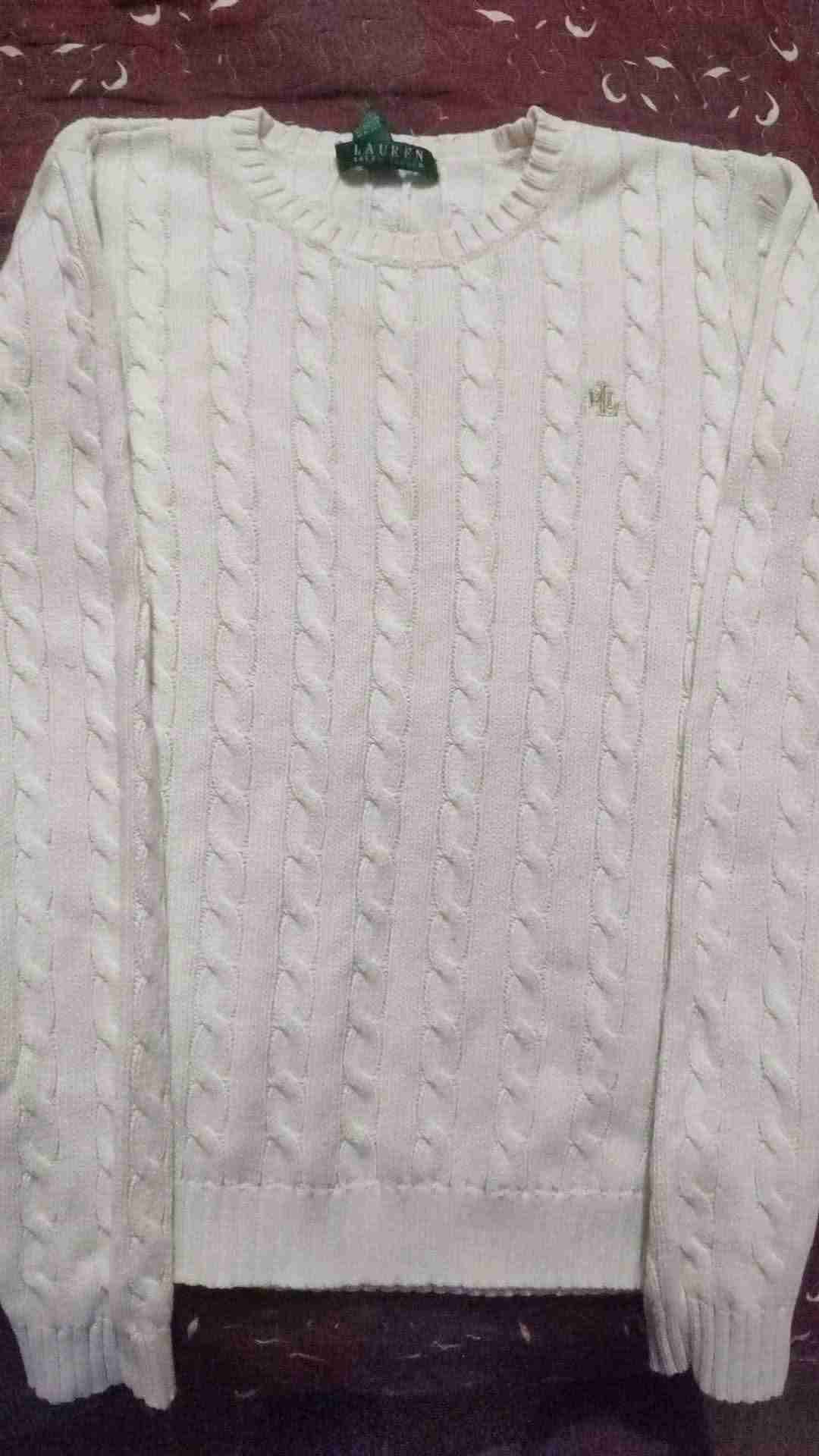 Suéter blanco invierno trenzado Lauren - miniatura 3