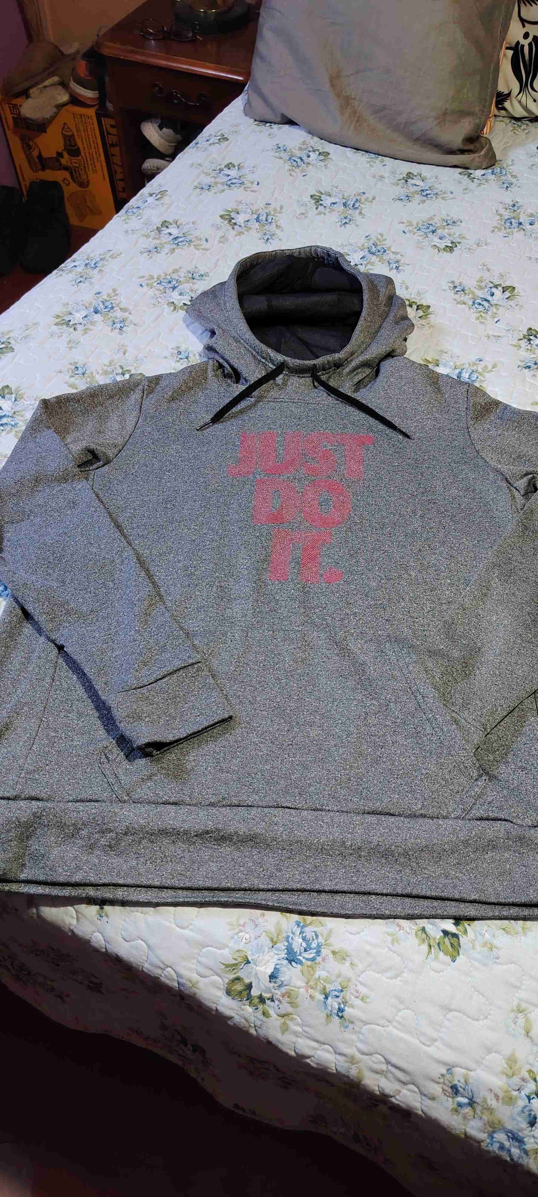 Polerón gris con capucha 'Just Do It' nike