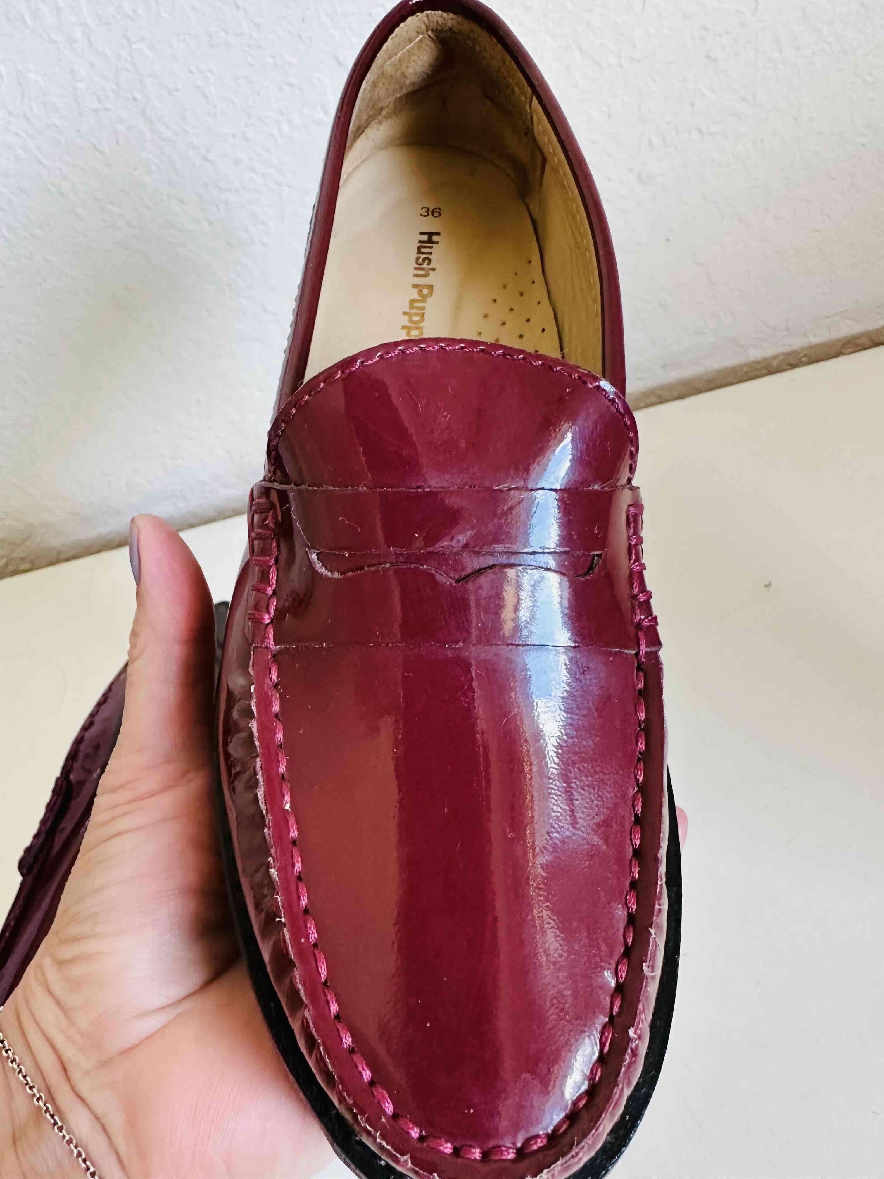 Zapatos mocasines burdeos - miniatura 2