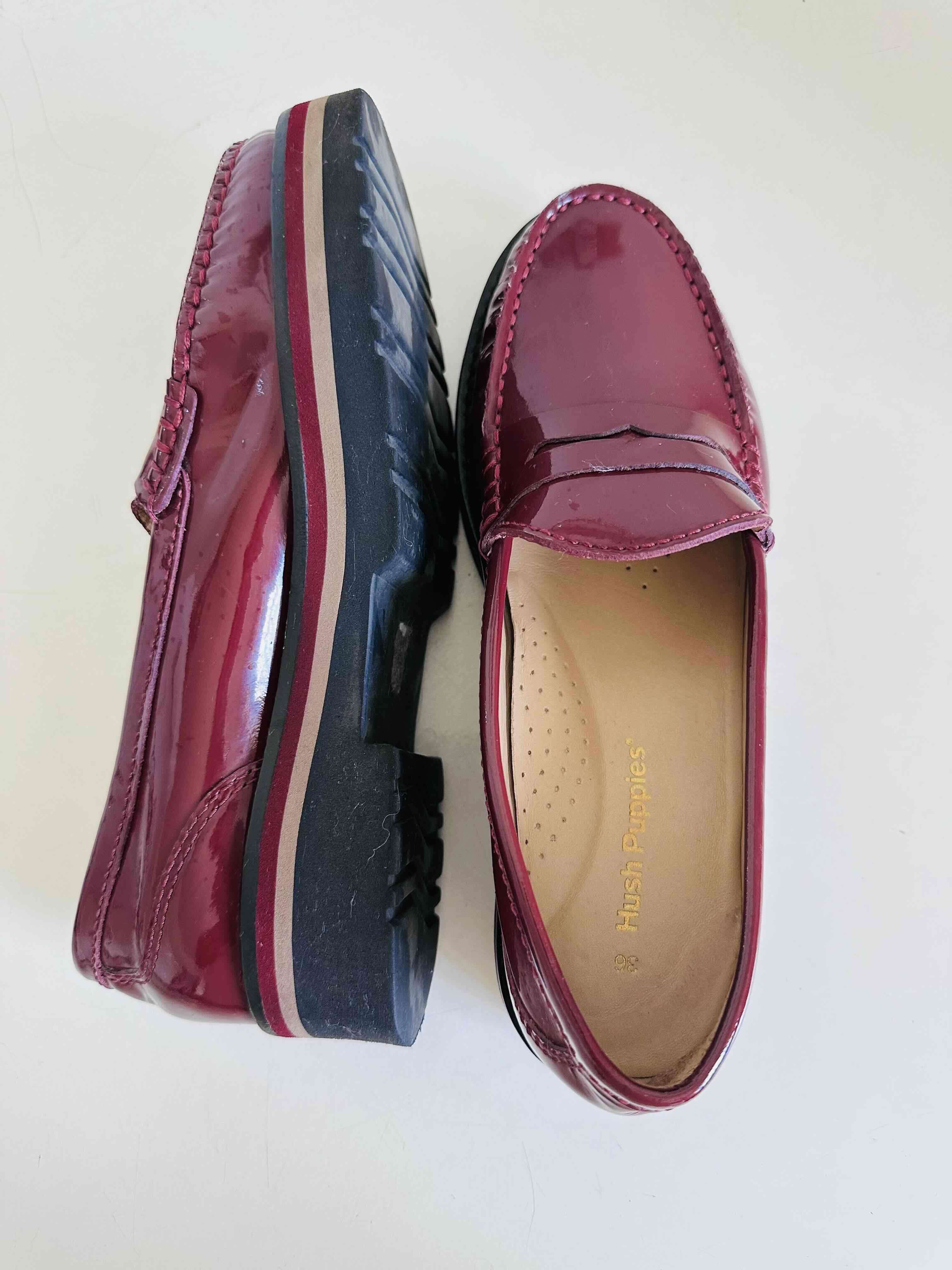 Zapatos mocasines burdeos - miniatura 4