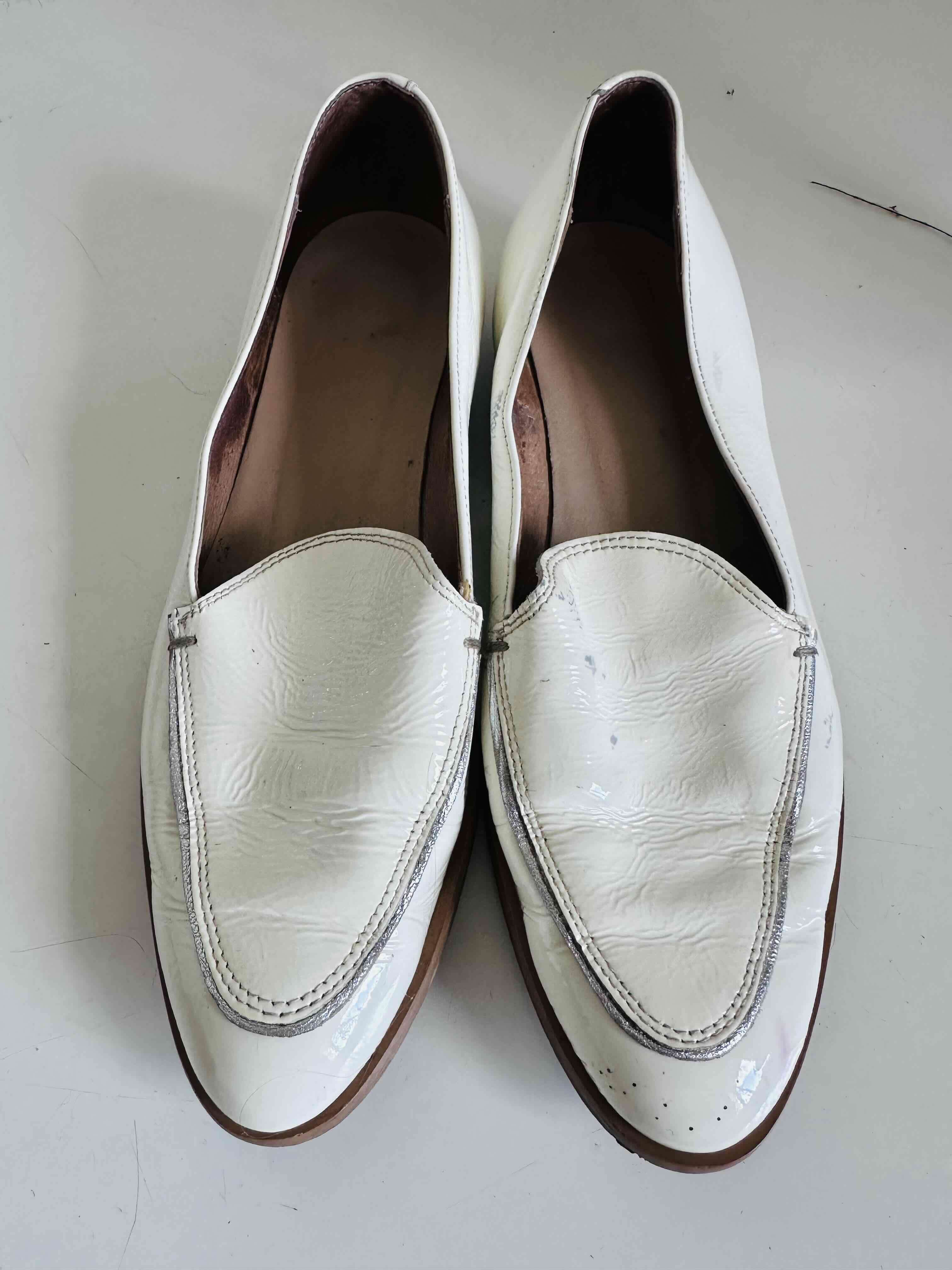 Zapatos mocasines blancos T36 - miniatura 2