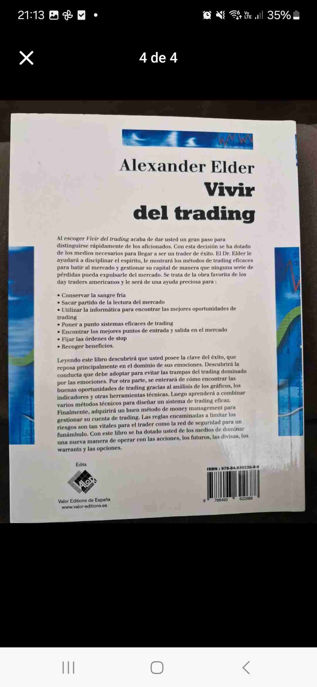 Libro 'Vivir del trading' de Alexander Elder - miniatura 4