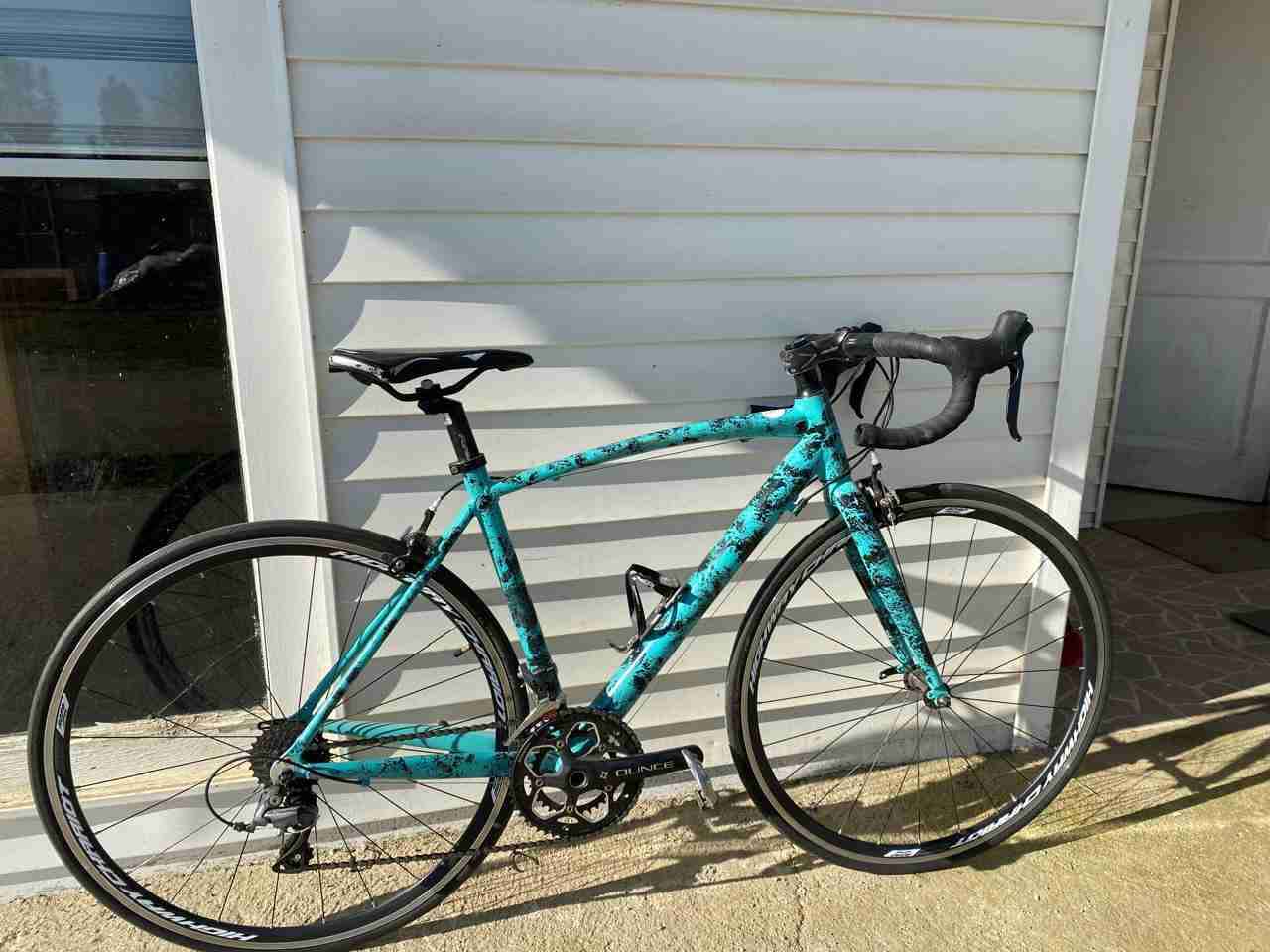 Bicicleta de carretera verde agua talla S - miniatura 2