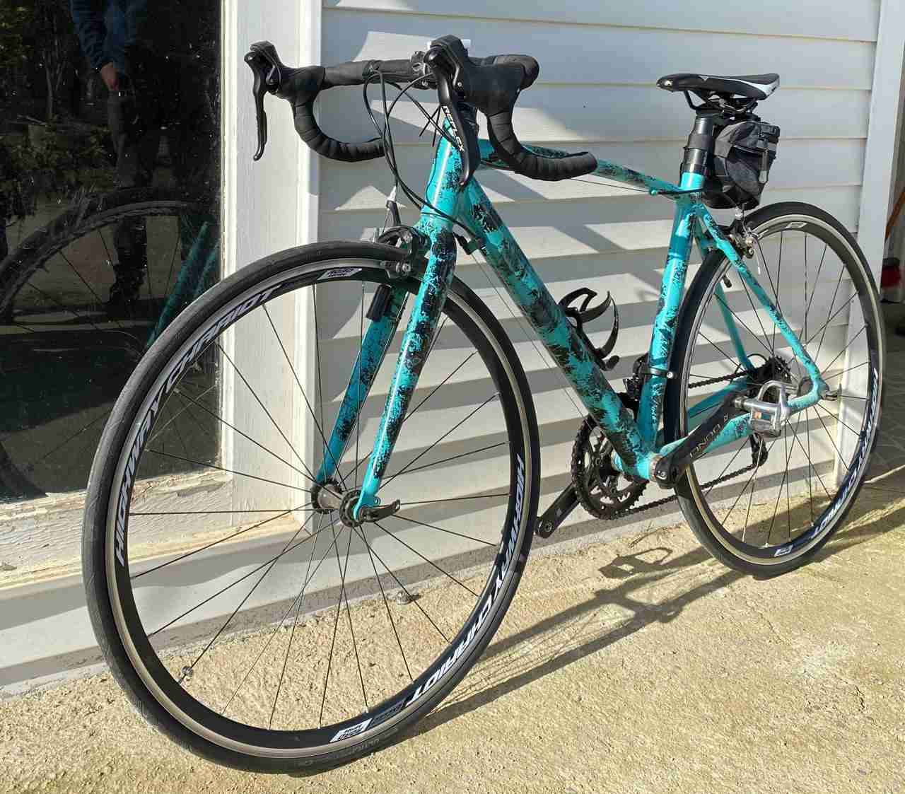 Bicicleta de carretera verde agua talla S - miniatura 3