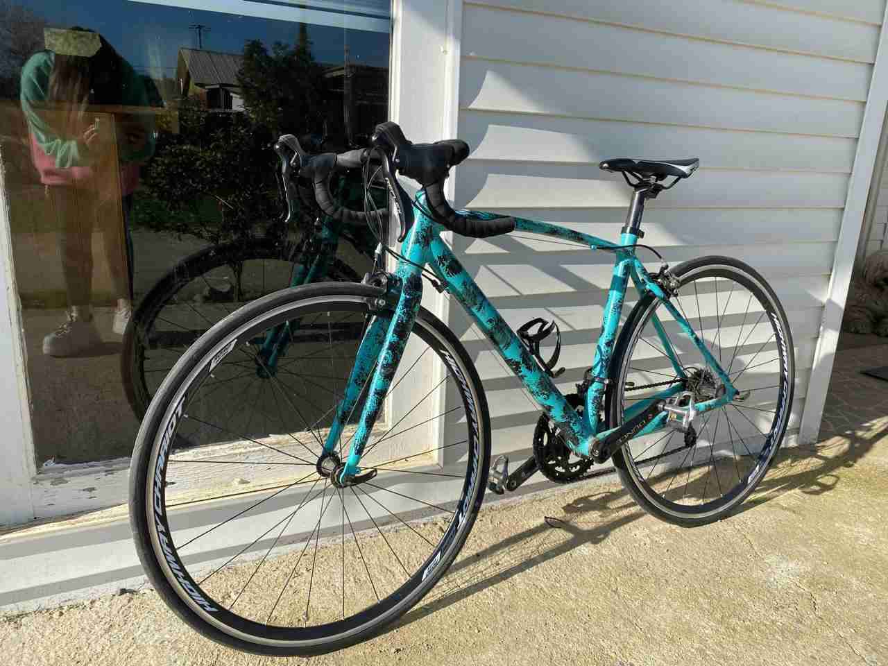 Bicicleta de carretera verde agua talla S - miniatura 4