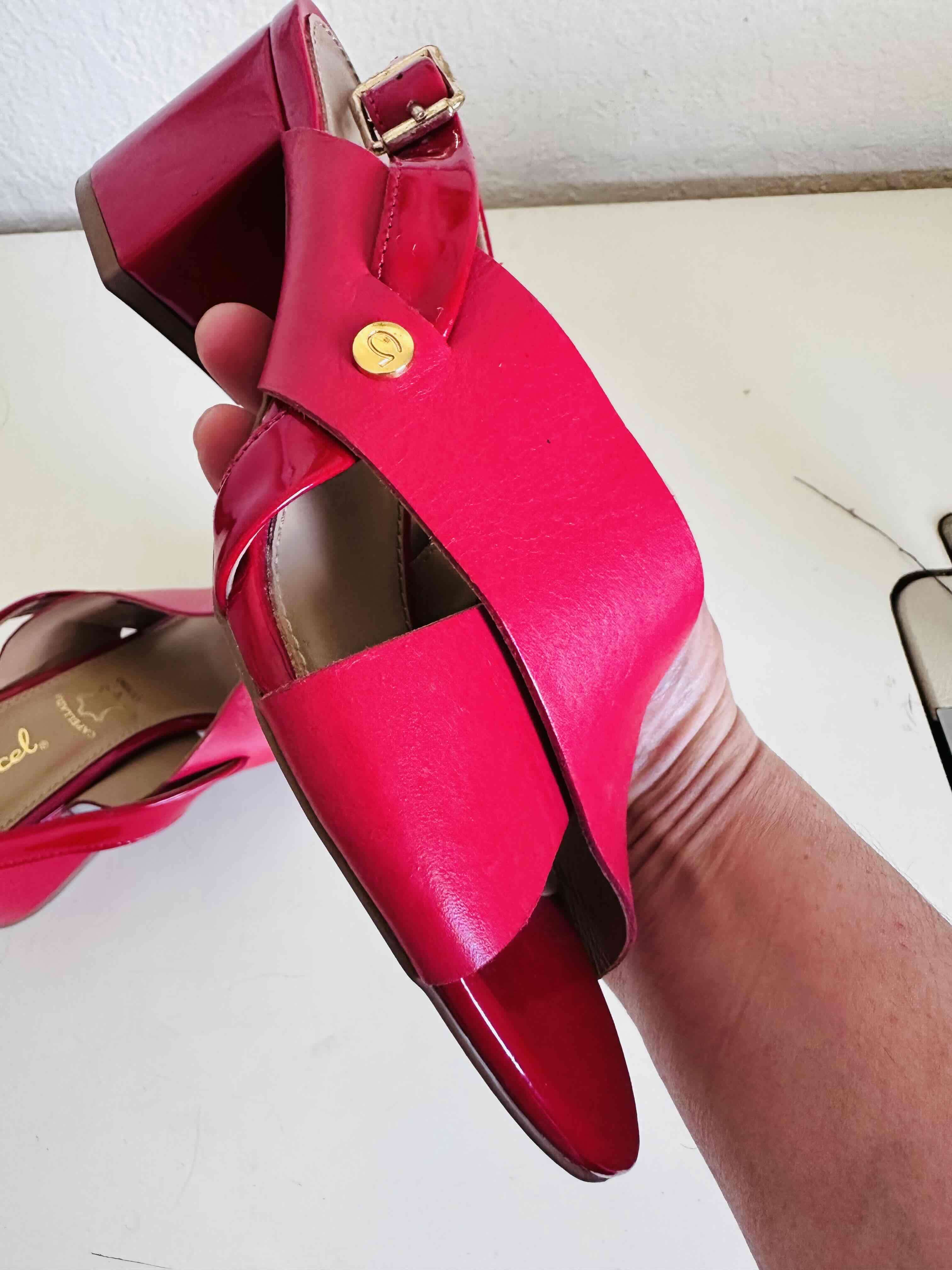 Sandalias rojas de cuero - miniatura 4