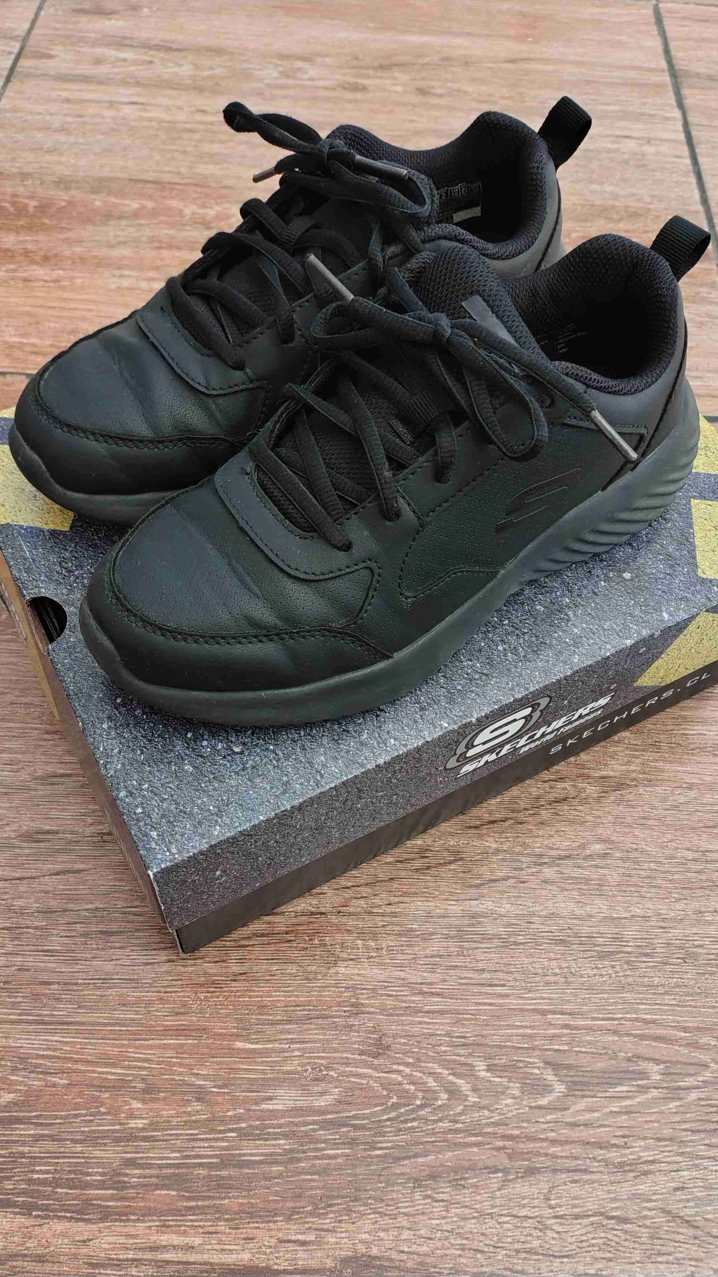 Zapatillas escolares negras Skechers